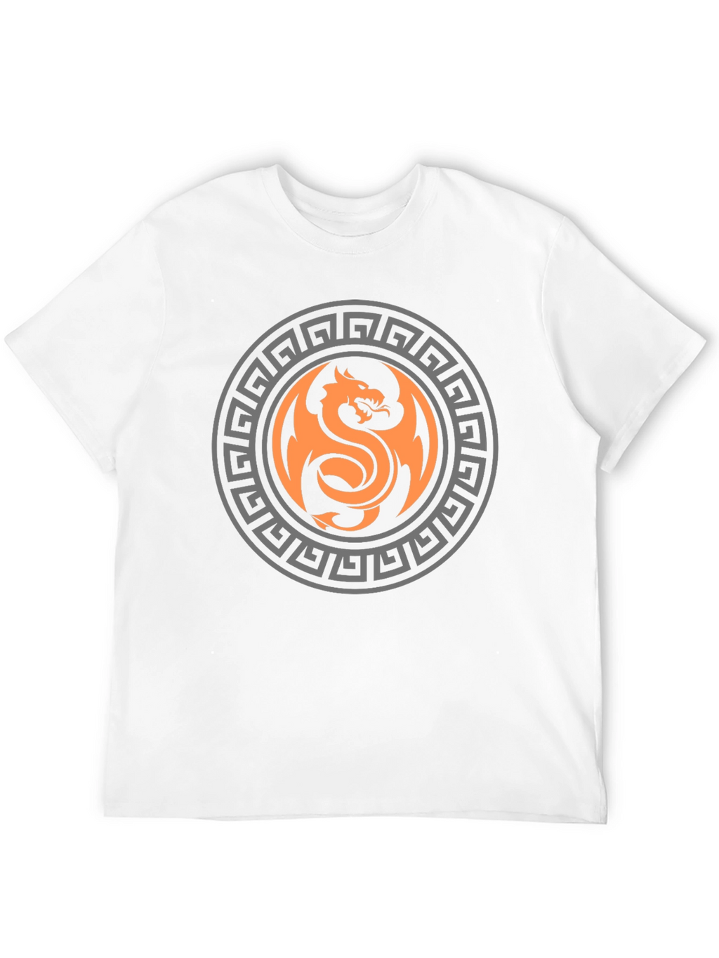 Dragon Circle Graphic Print T-Shirt - Bold & Stylish