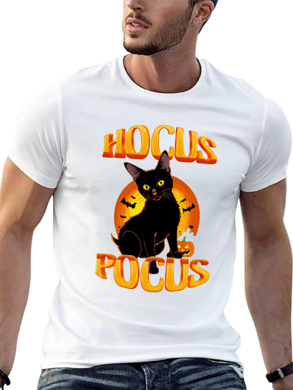 Hocus Pocus Black Cat Halloween T-Shirt