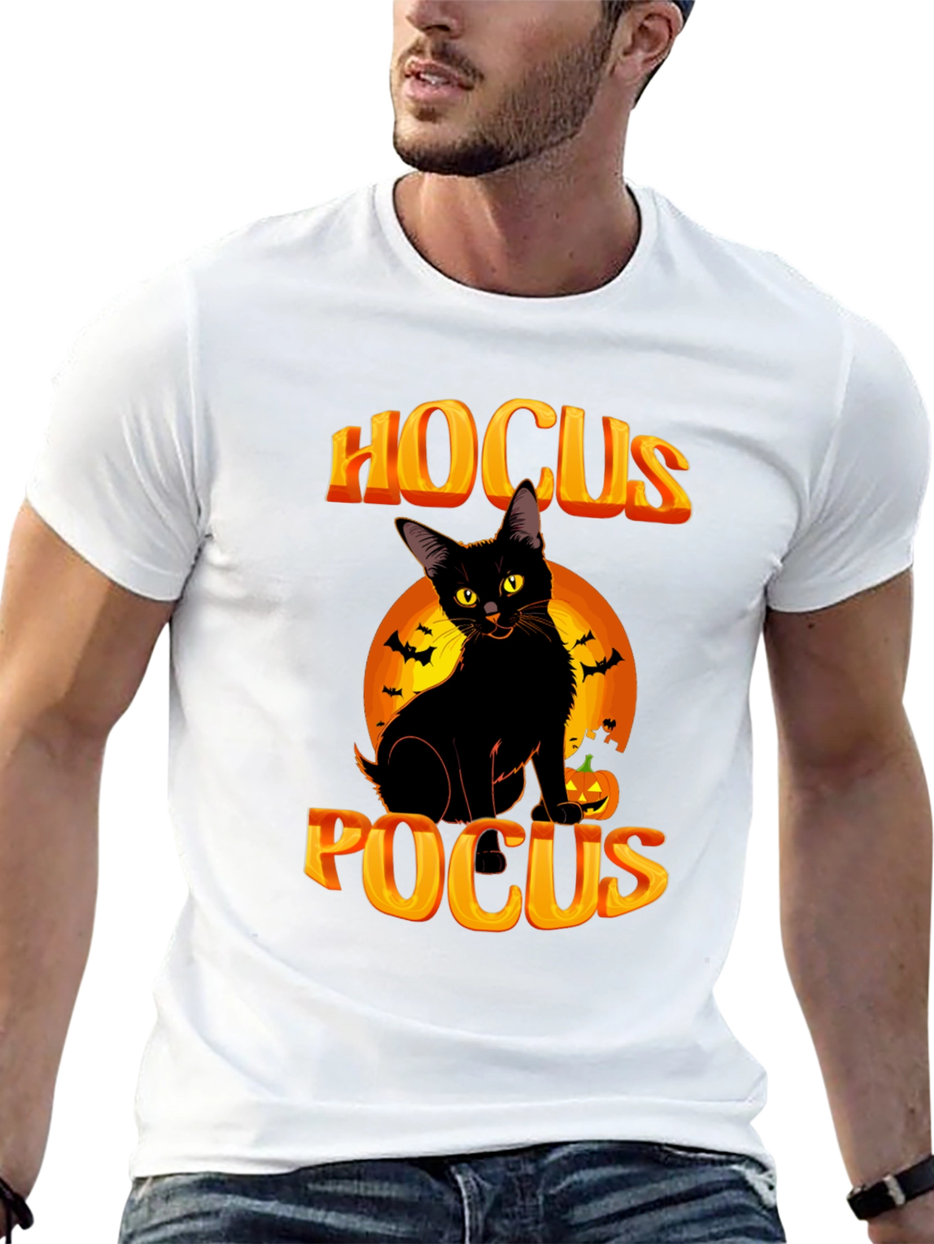 Hocus Pocus Black Cat Halloween T-Shirt