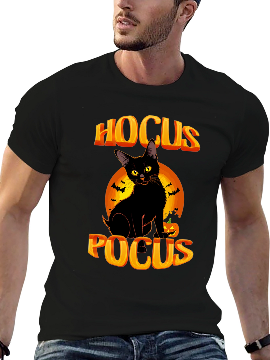 Hocus Pocus Black Cat Halloween T-Shirt