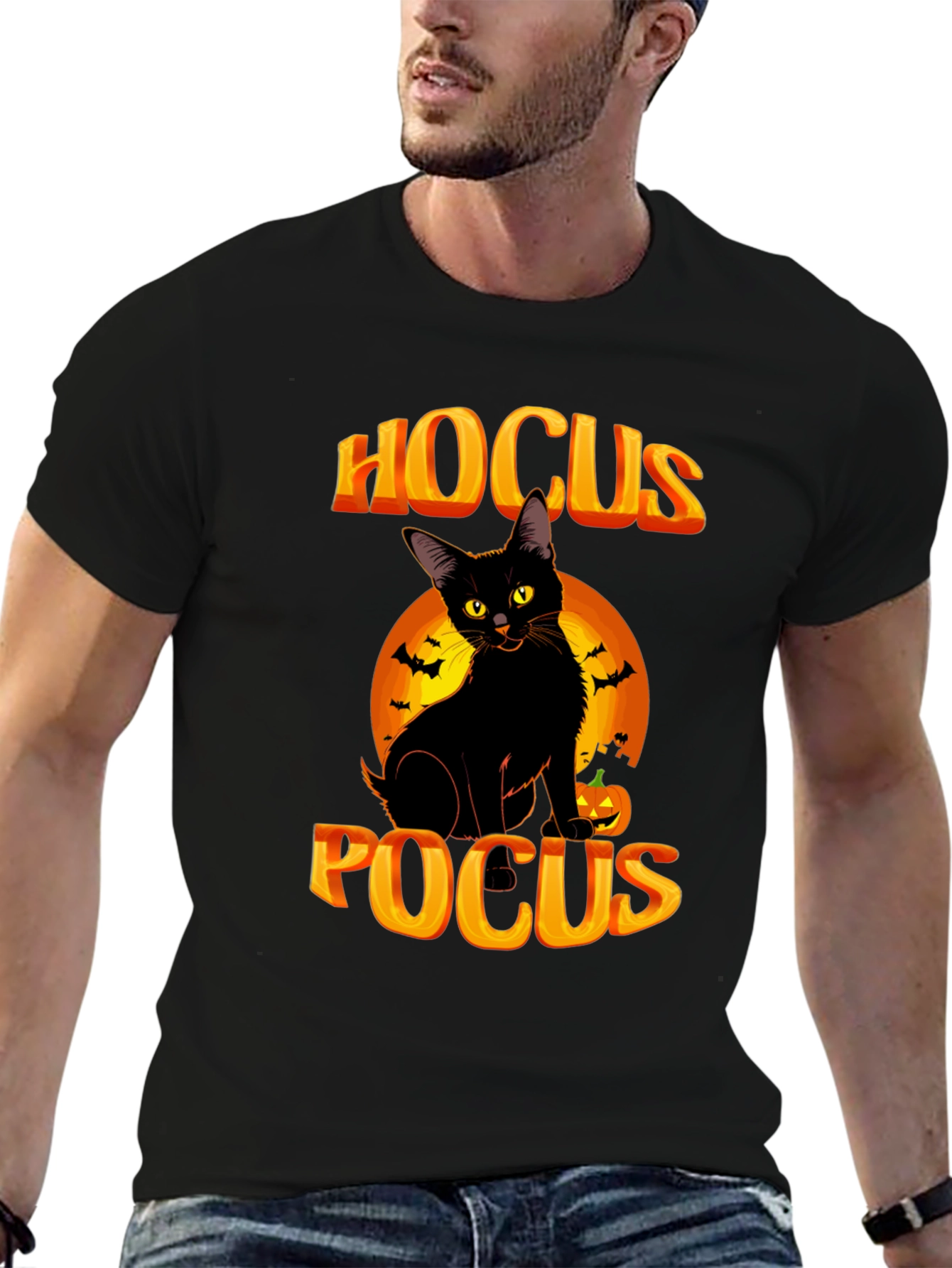 Hocus Pocus Black Cat Halloween T-Shirt