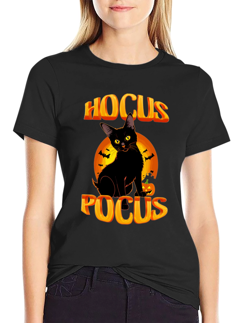 Hocus Pocus Black Cat Halloween T-Shirt