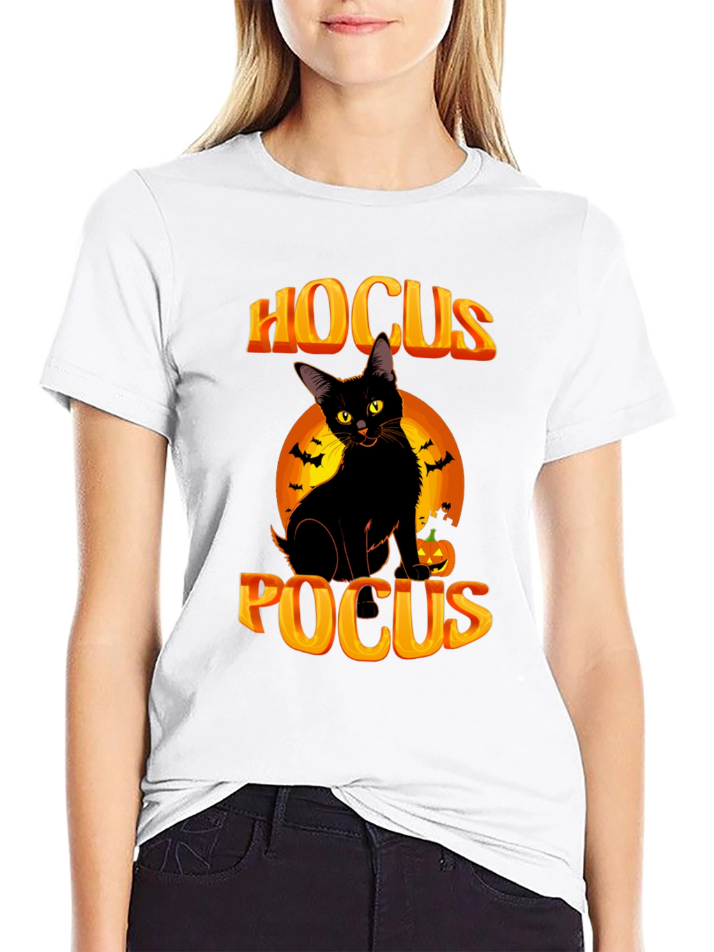 Hocus Pocus Black Cat Halloween T-Shirt