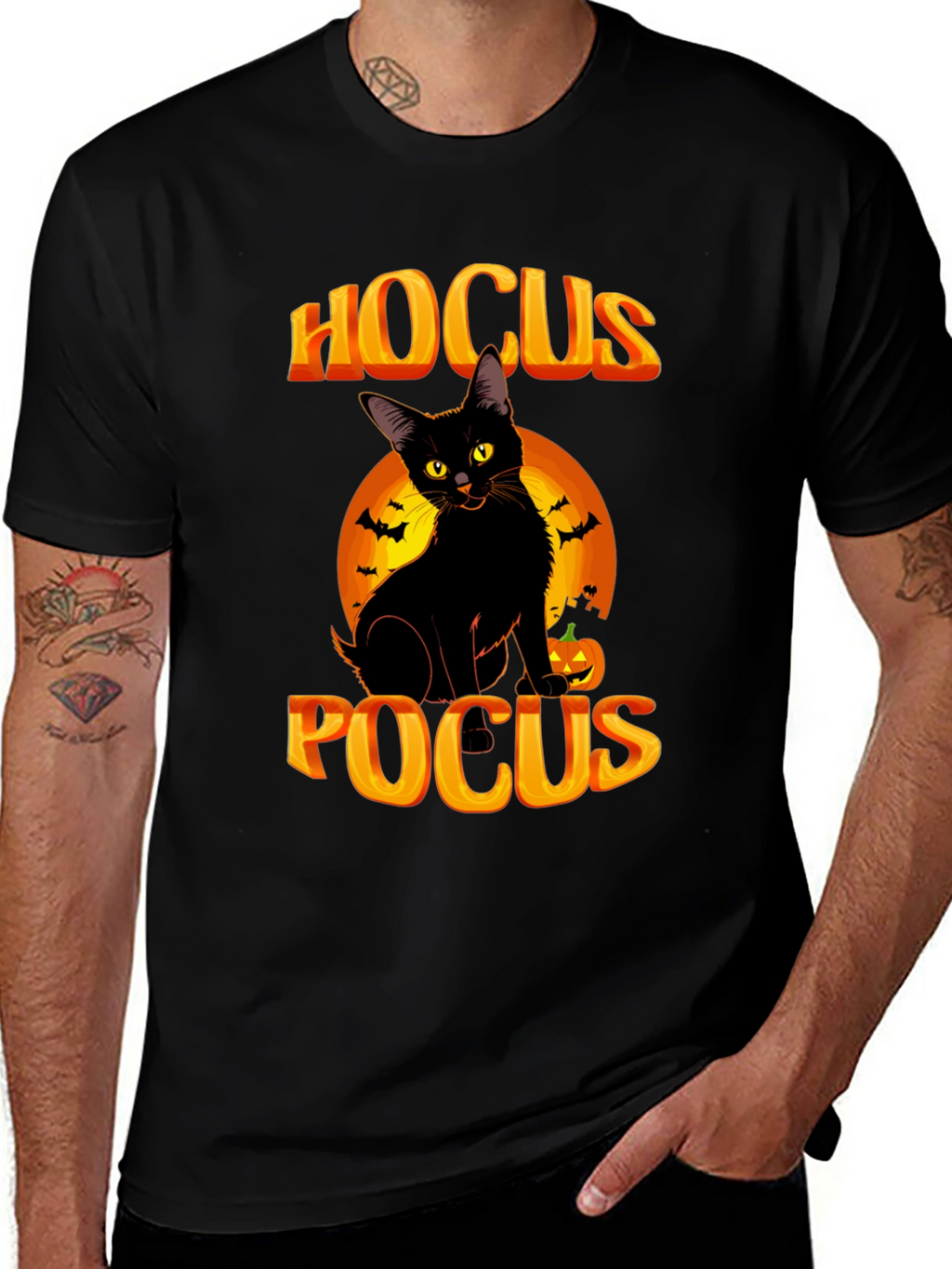 Hocus Pocus Black Cat Halloween T-Shirt