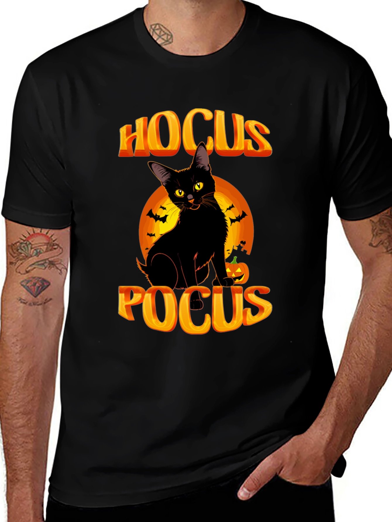 Hocus Pocus Black Cat Halloween T-Shirt