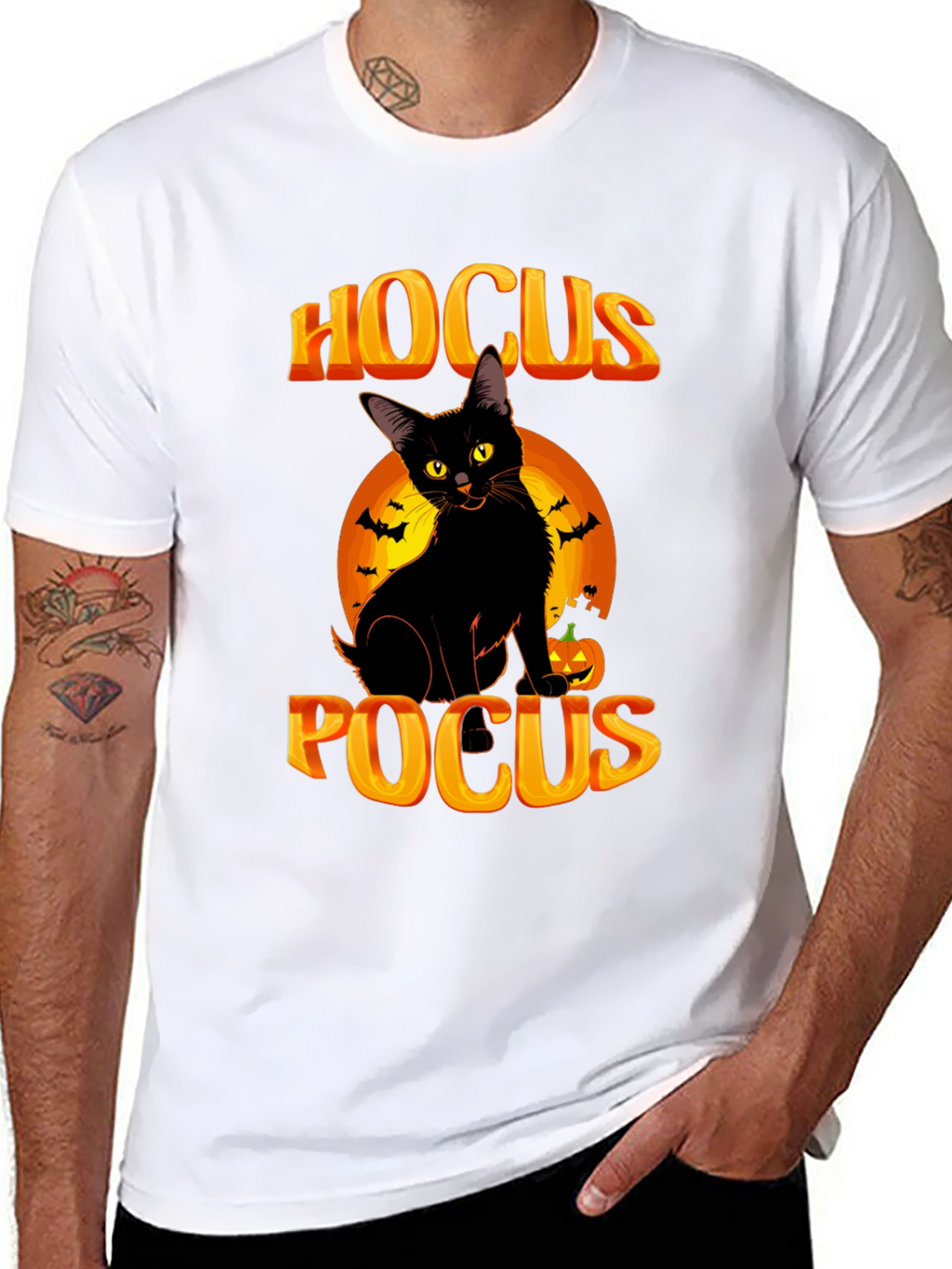 Hocus Pocus Black Cat Halloween T-Shirt