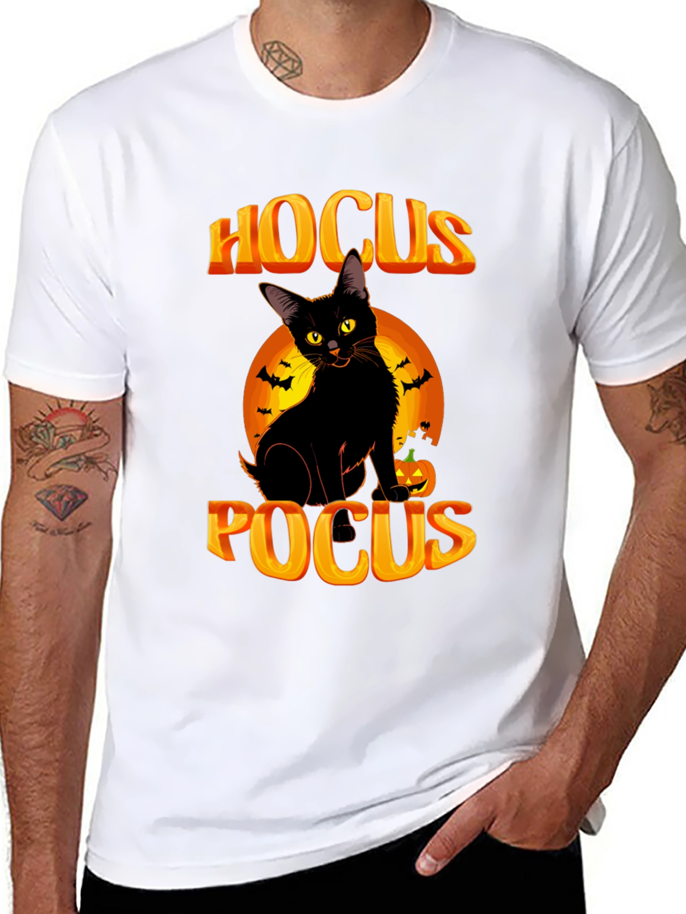 Hocus Pocus Black Cat Halloween T-Shirt