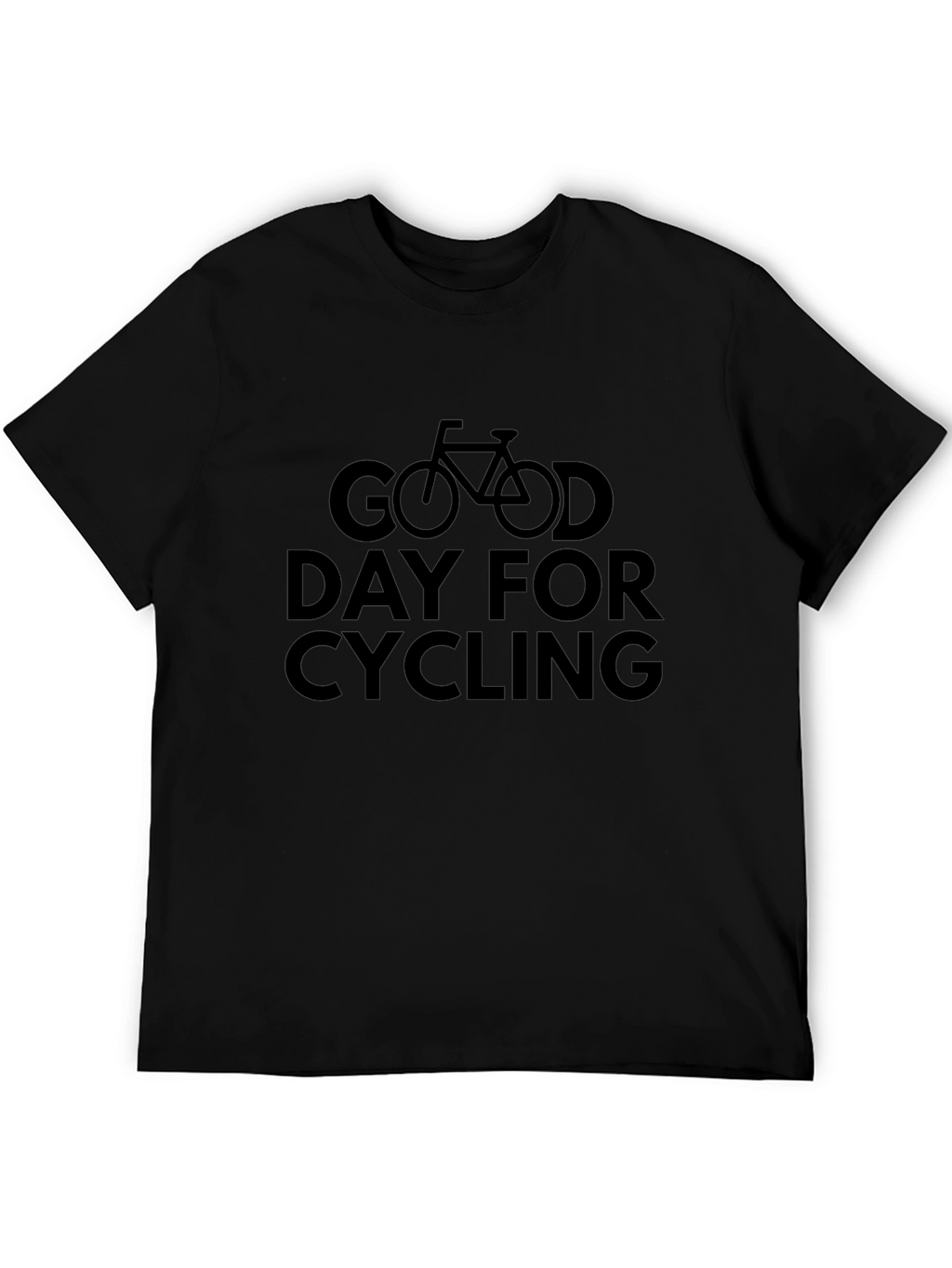 Good Day For Cycling Black T-Shirt