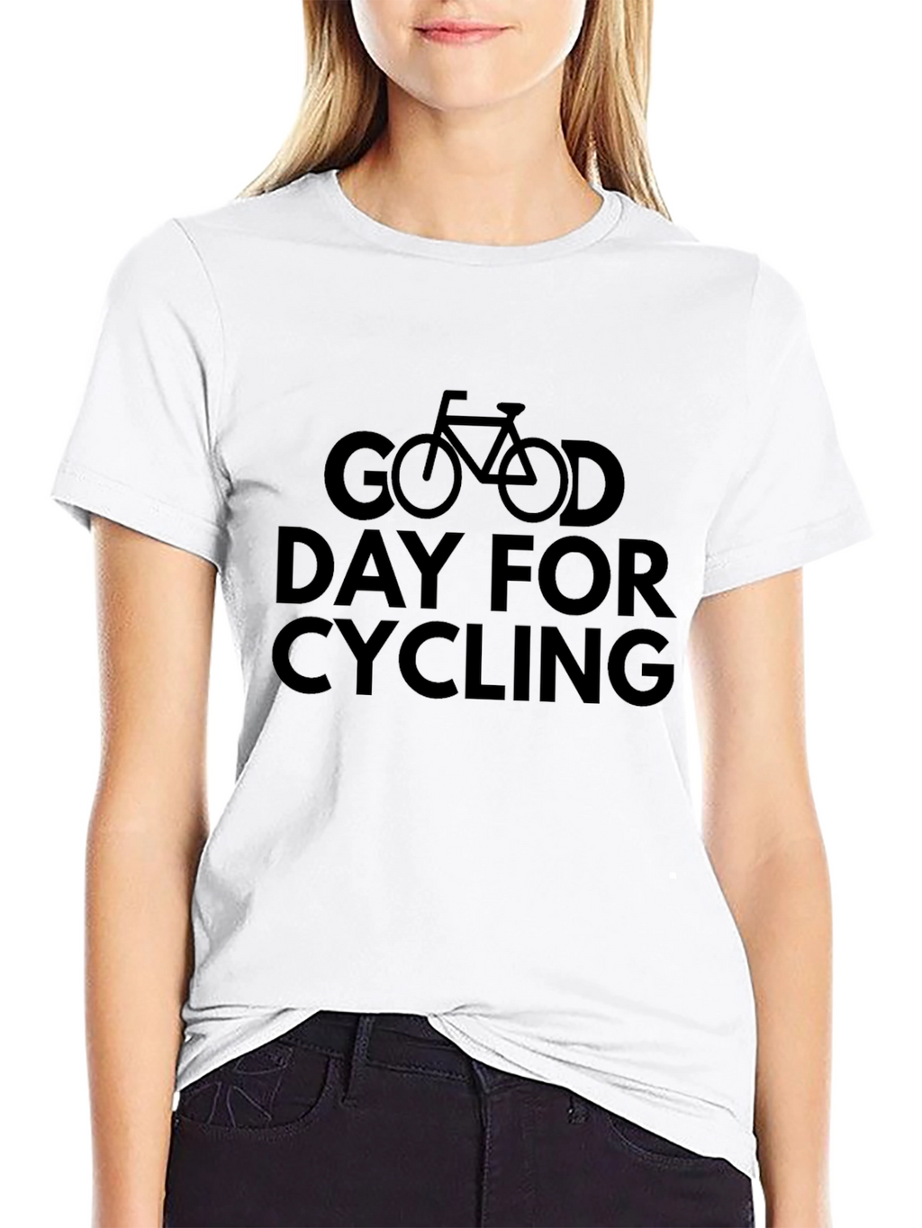 Good Day For Cycling Black T-Shirt