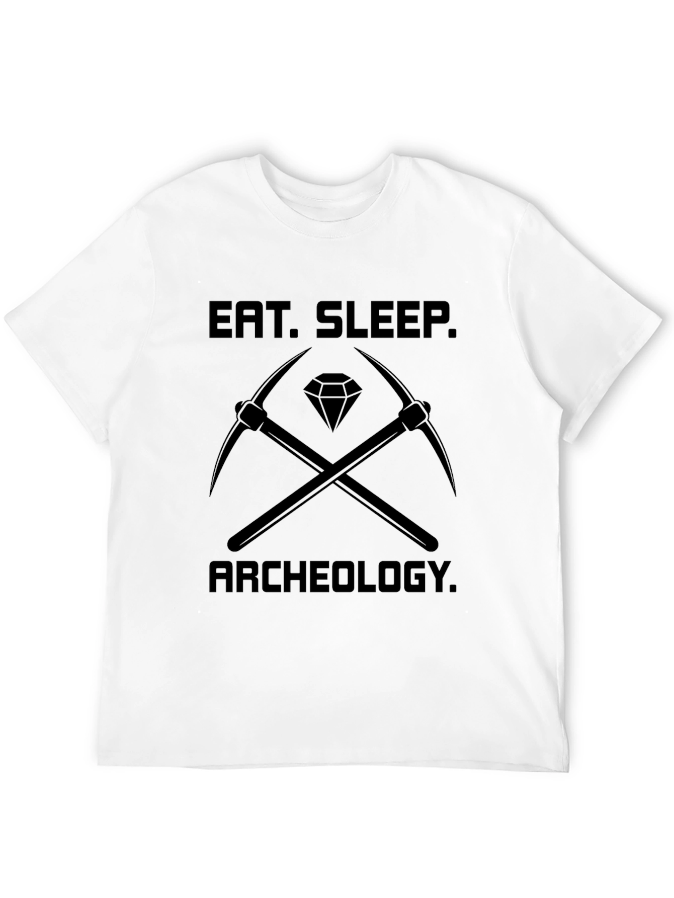 Eat Sleep Archeology Black T-Shirt