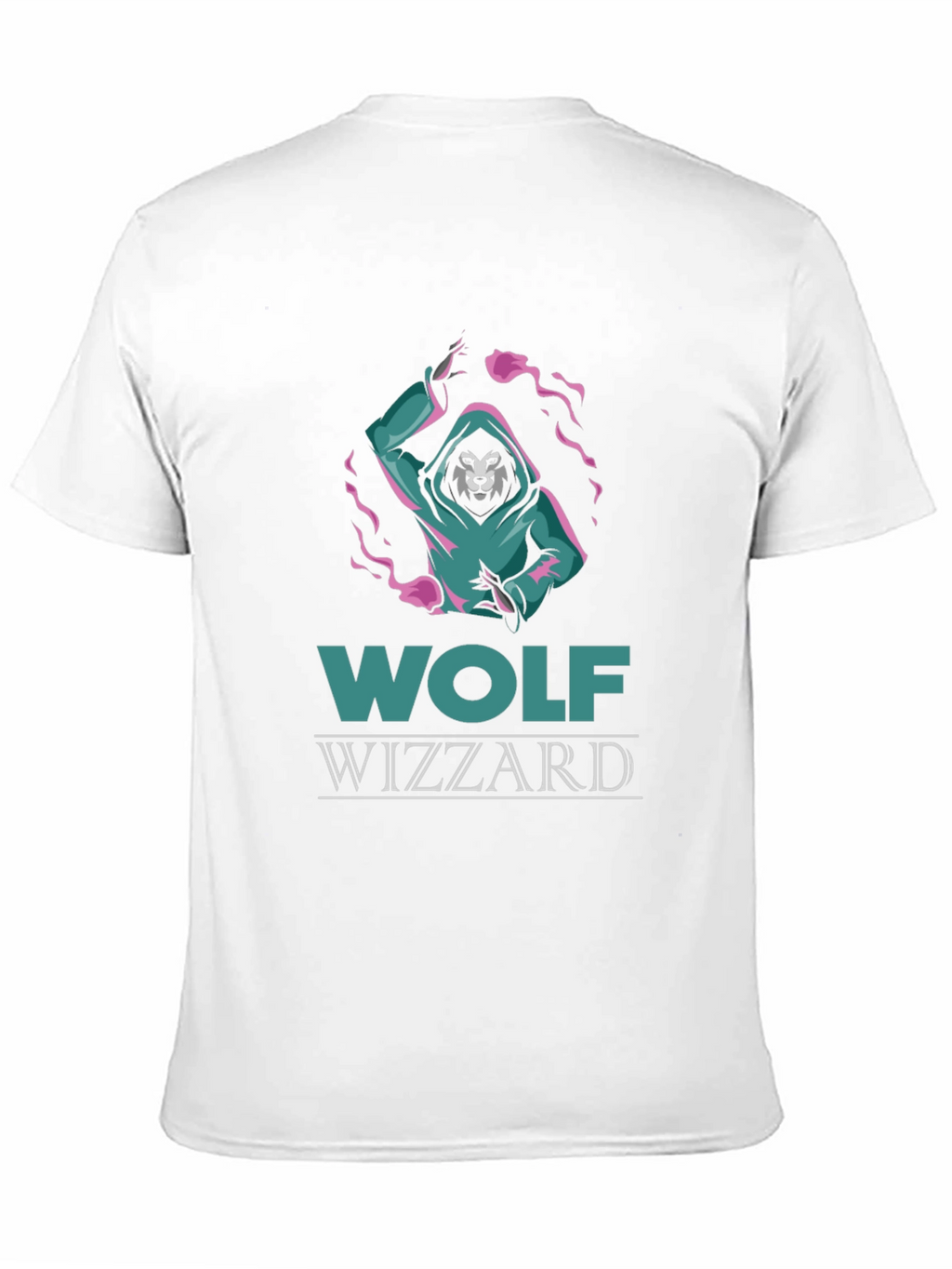 Wolf Wizzard Graphic Tee - Cool Black T-Shirt