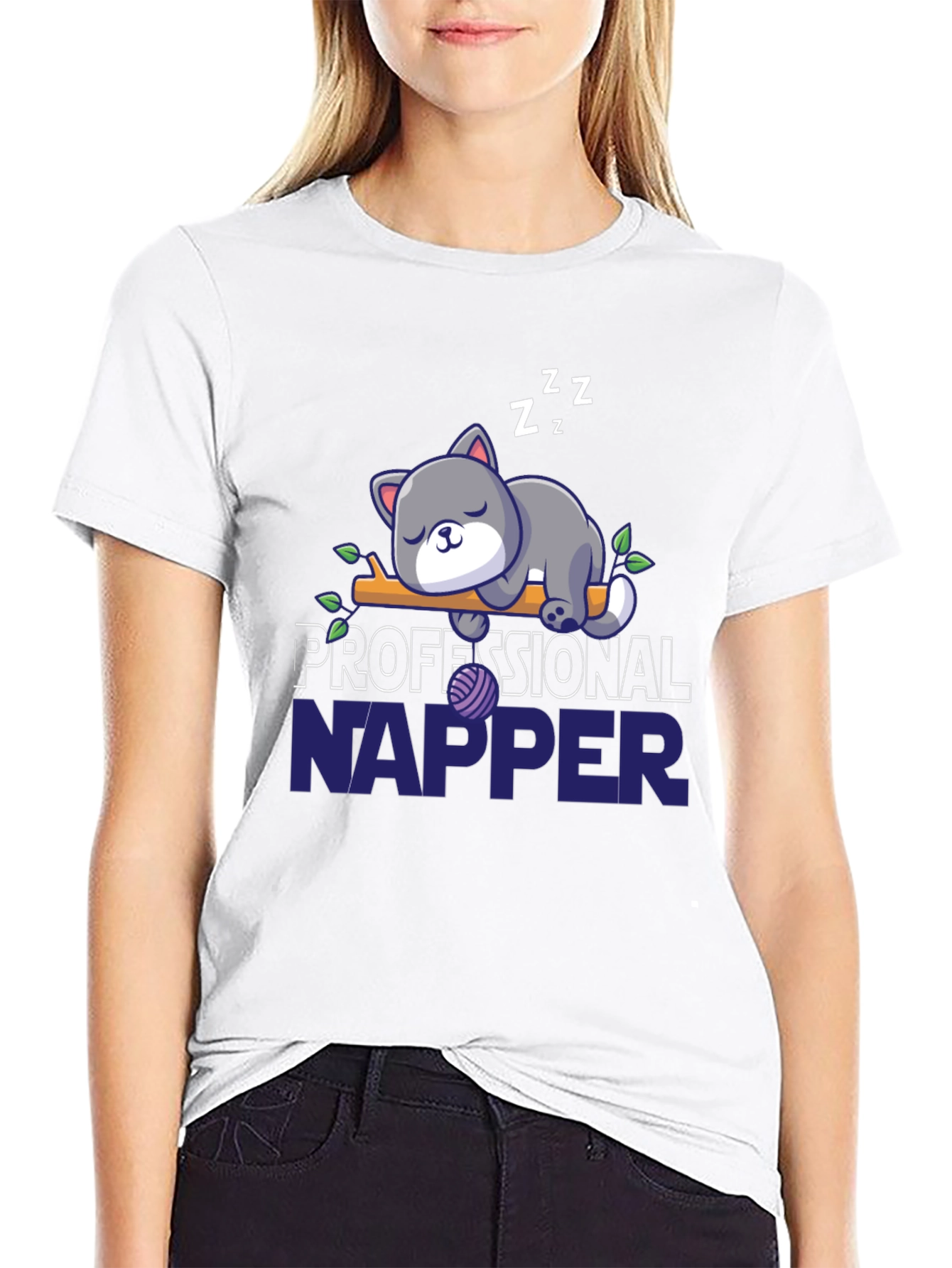 Professional Napper Cat T-Shirt