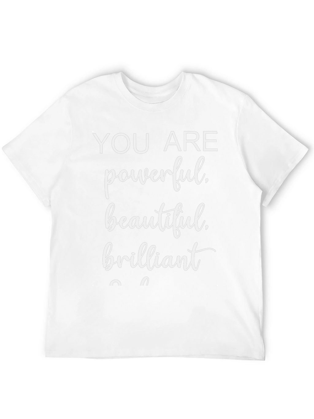Empowering Graphic Tee: Powerful Beautiful Brilliant
