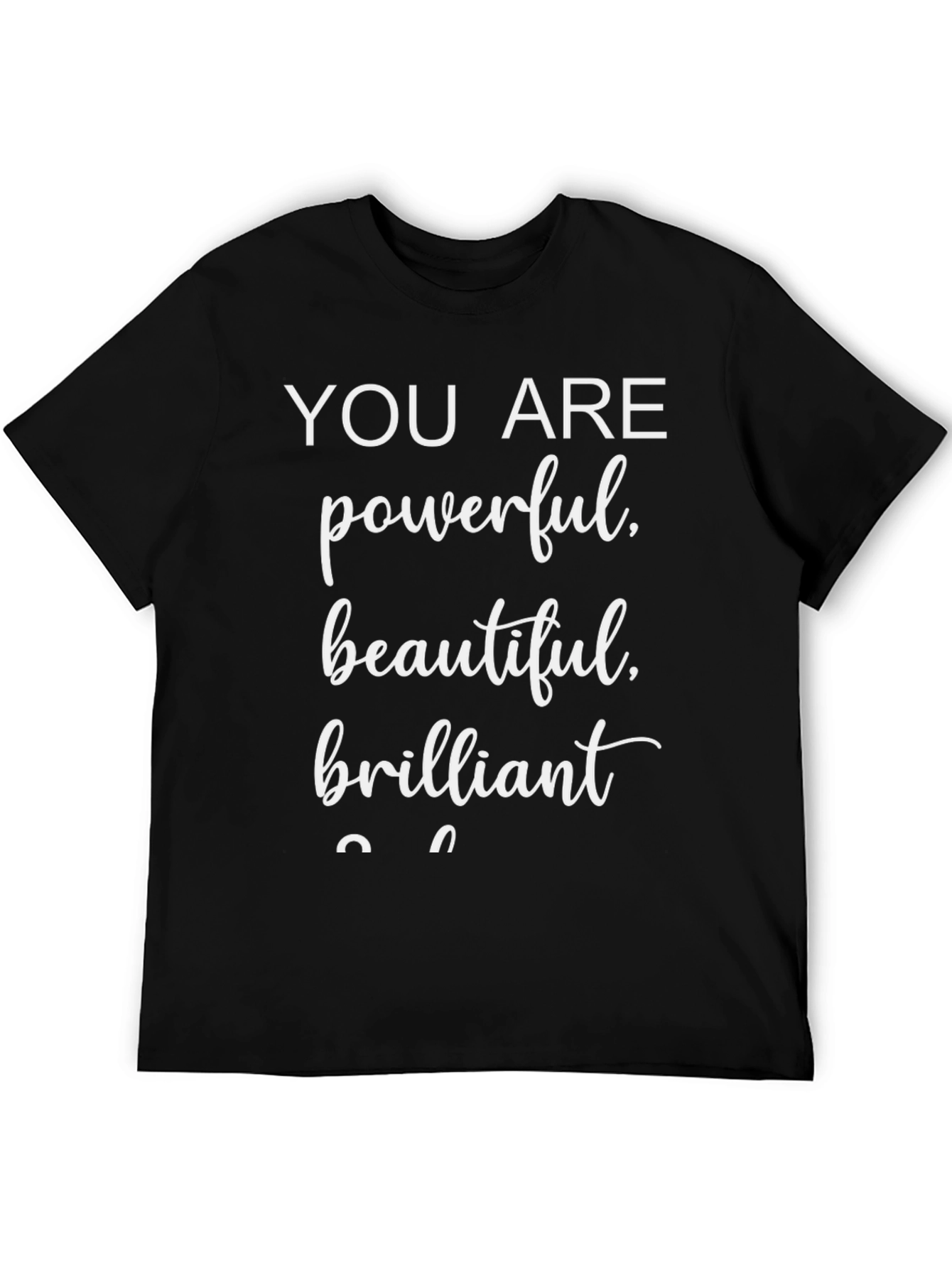 Empowering Graphic Tee: Powerful Beautiful Brilliant