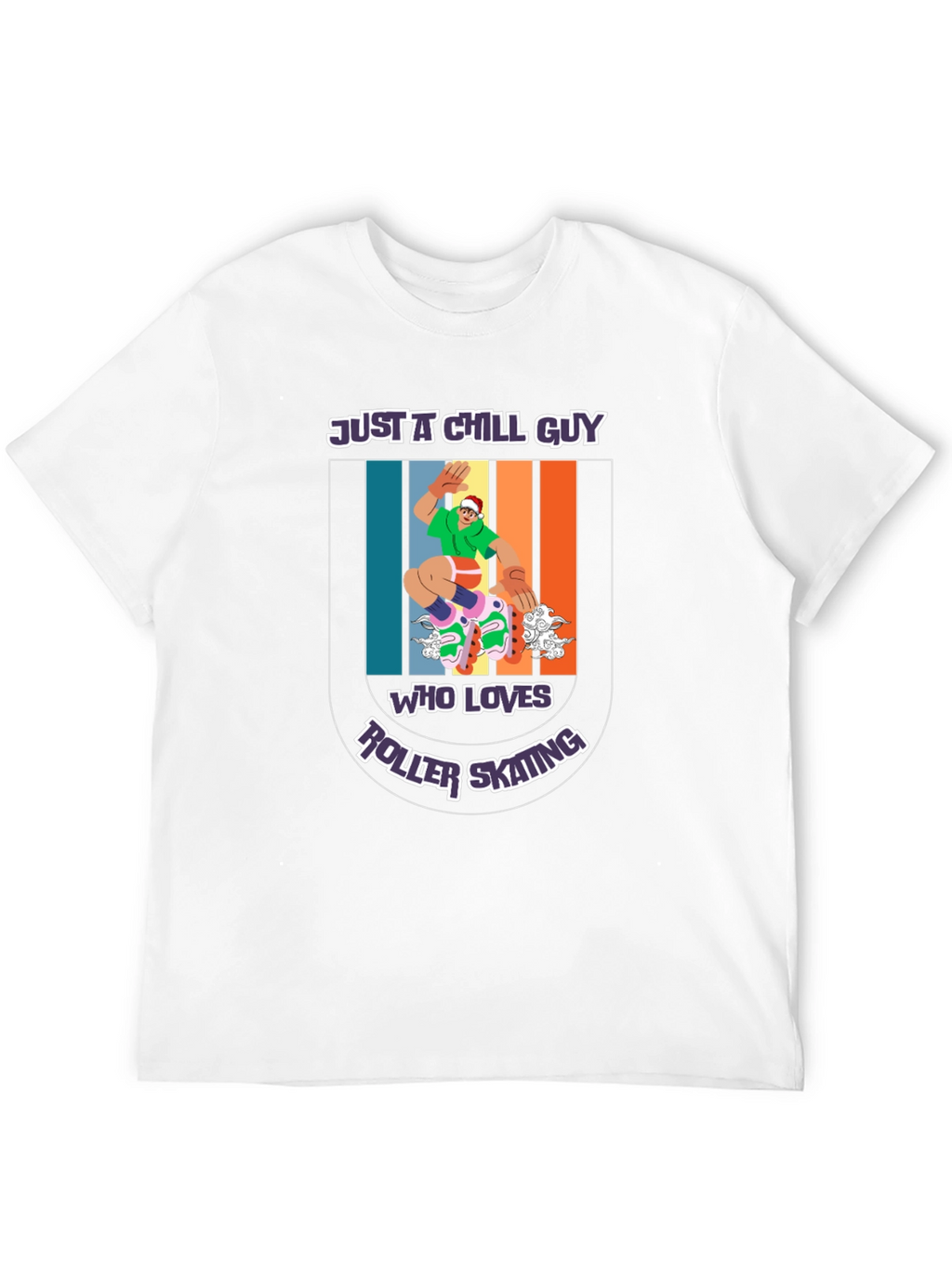 Chill Guy Roller Skating Graphic Tee