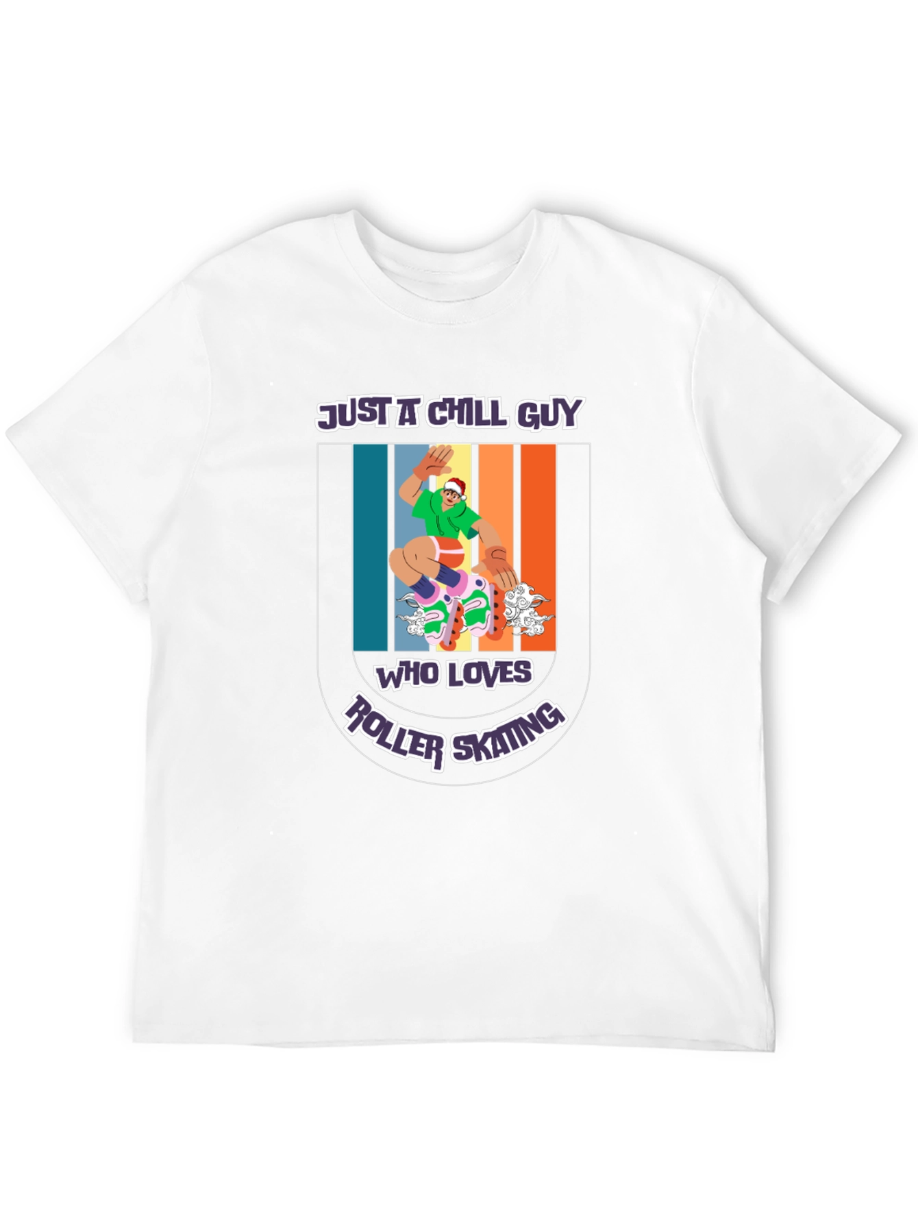 Chill Guy Roller Skating Graphic Tee