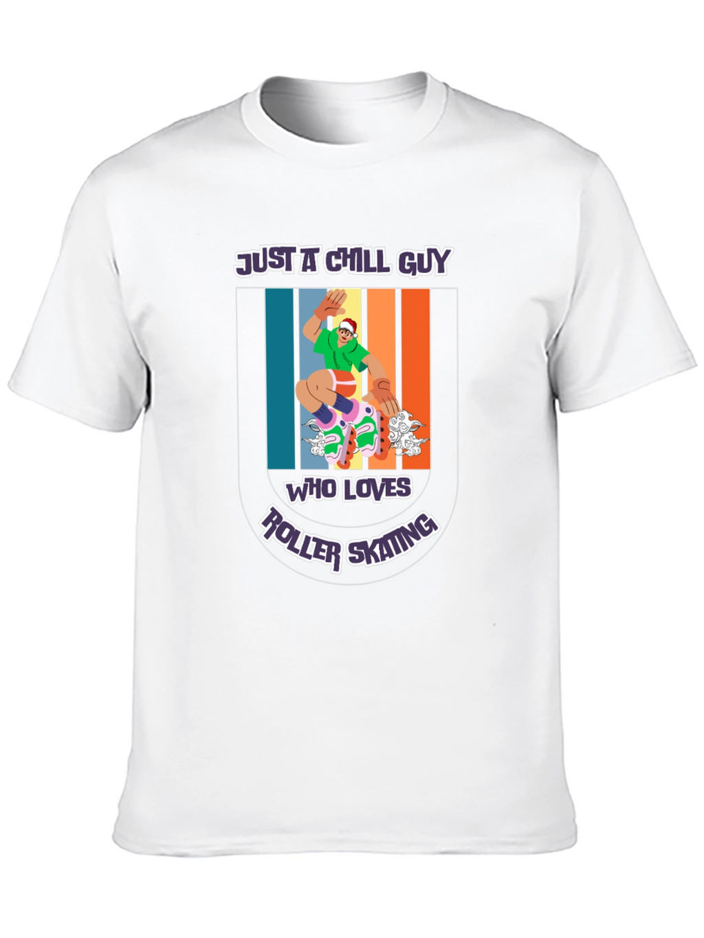 Chill Guy Roller Skating Graphic Tee