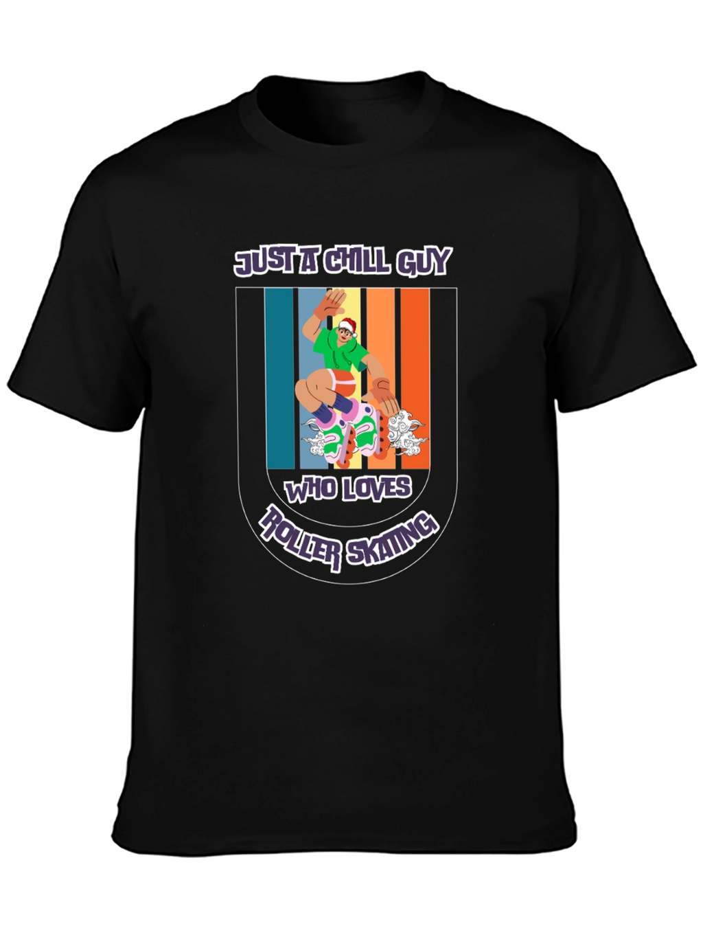 Chill Guy Roller Skating Graphic Tee