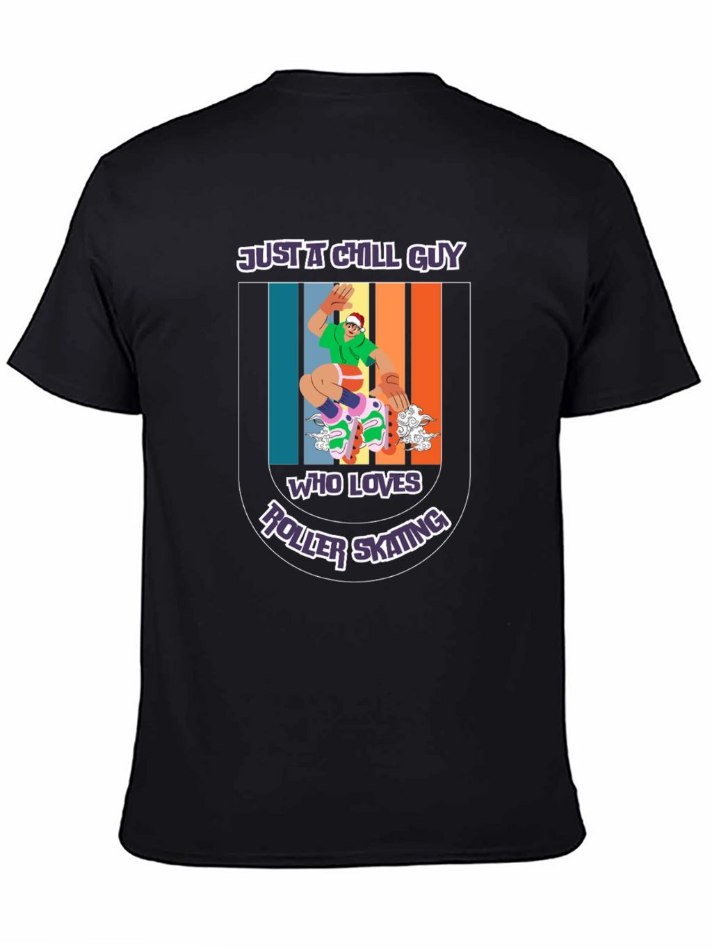 Chill Guy Roller Skating Graphic Tee