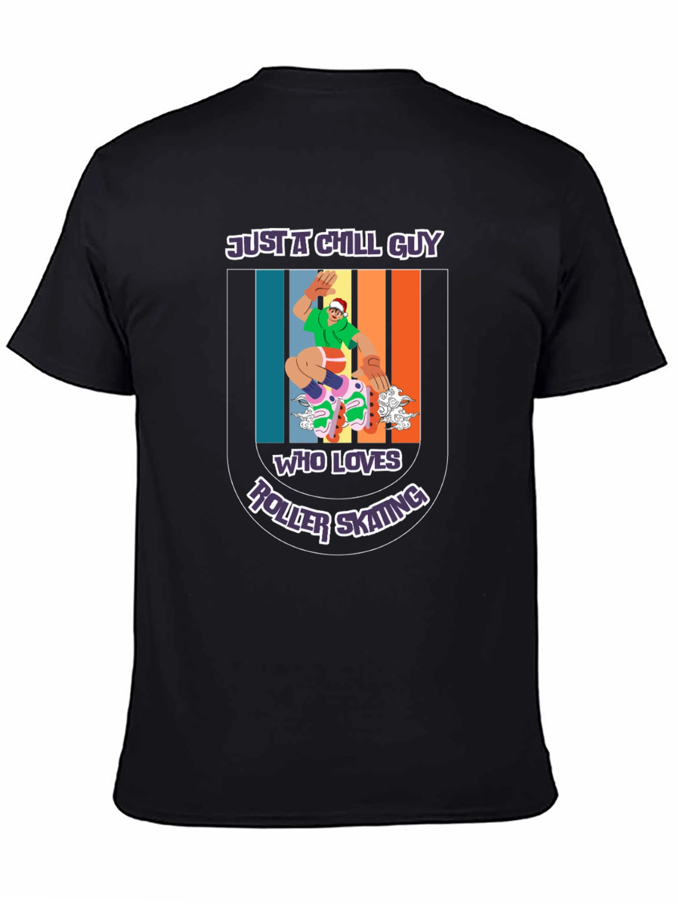 Chill Guy Roller Skating Graphic Tee