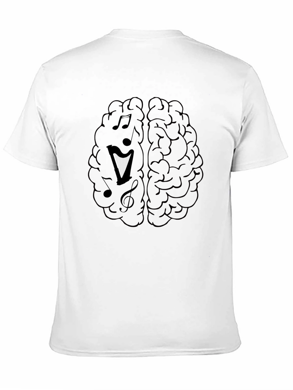 Music Brain Tee - Creative Mens Graphic T-Shirt
