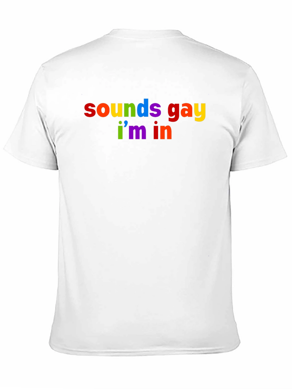 Sounds Gay Im In Rainbow T-Shirt