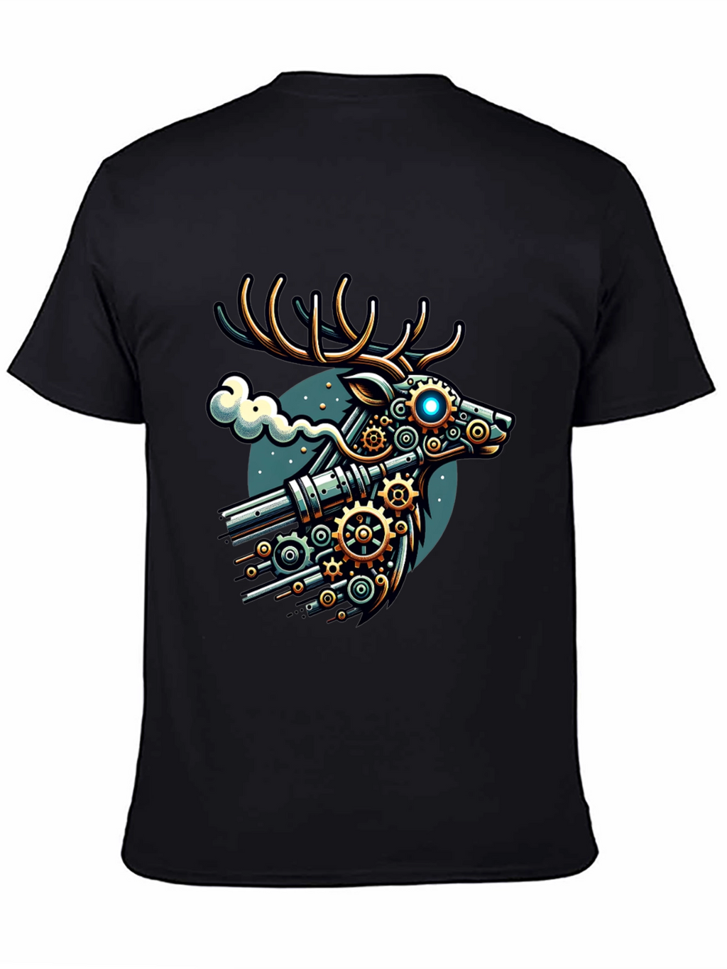 Steampunk Deer Graphic T-Shirt