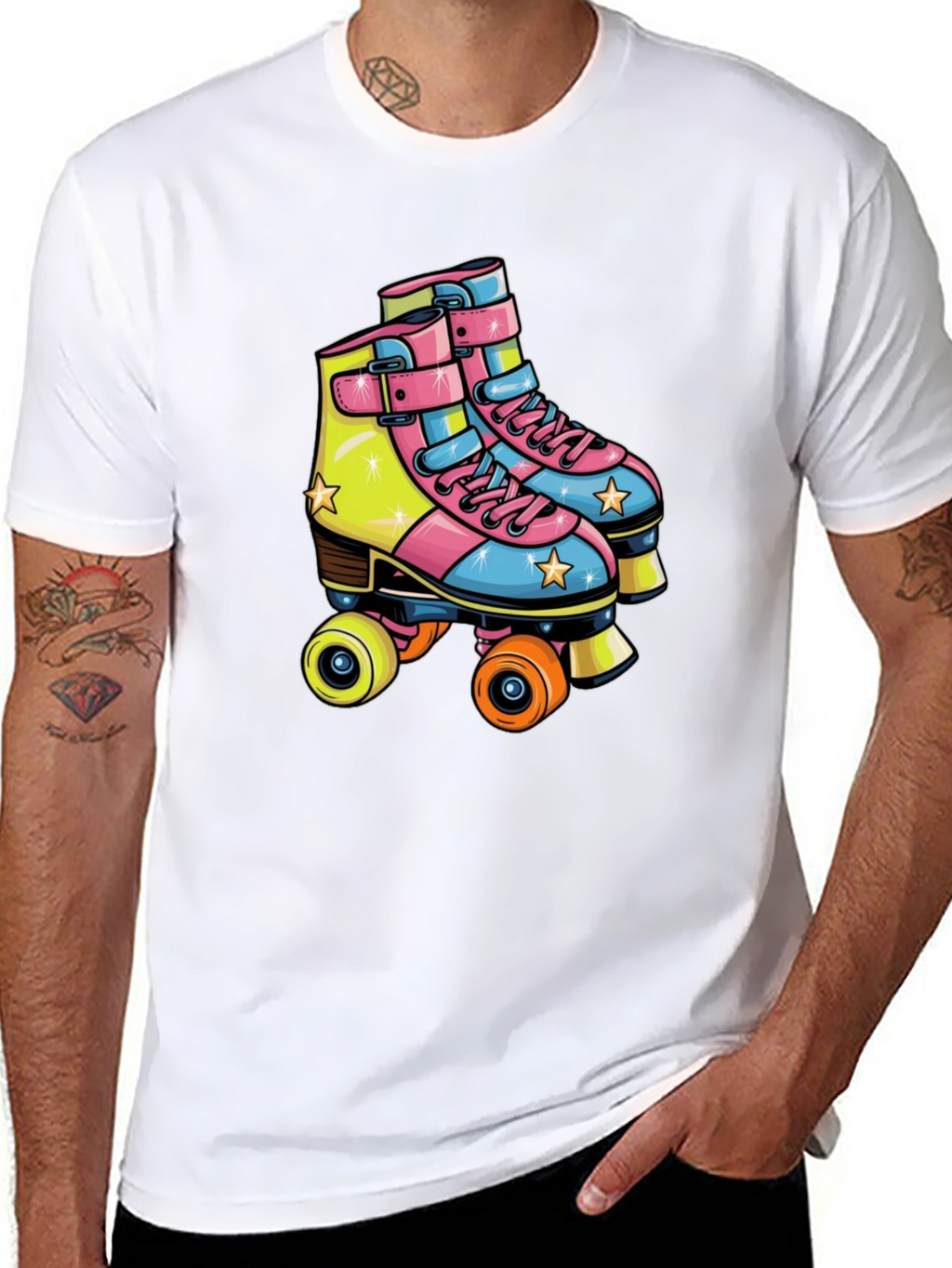 Retro Roller Skate Graphic Tee