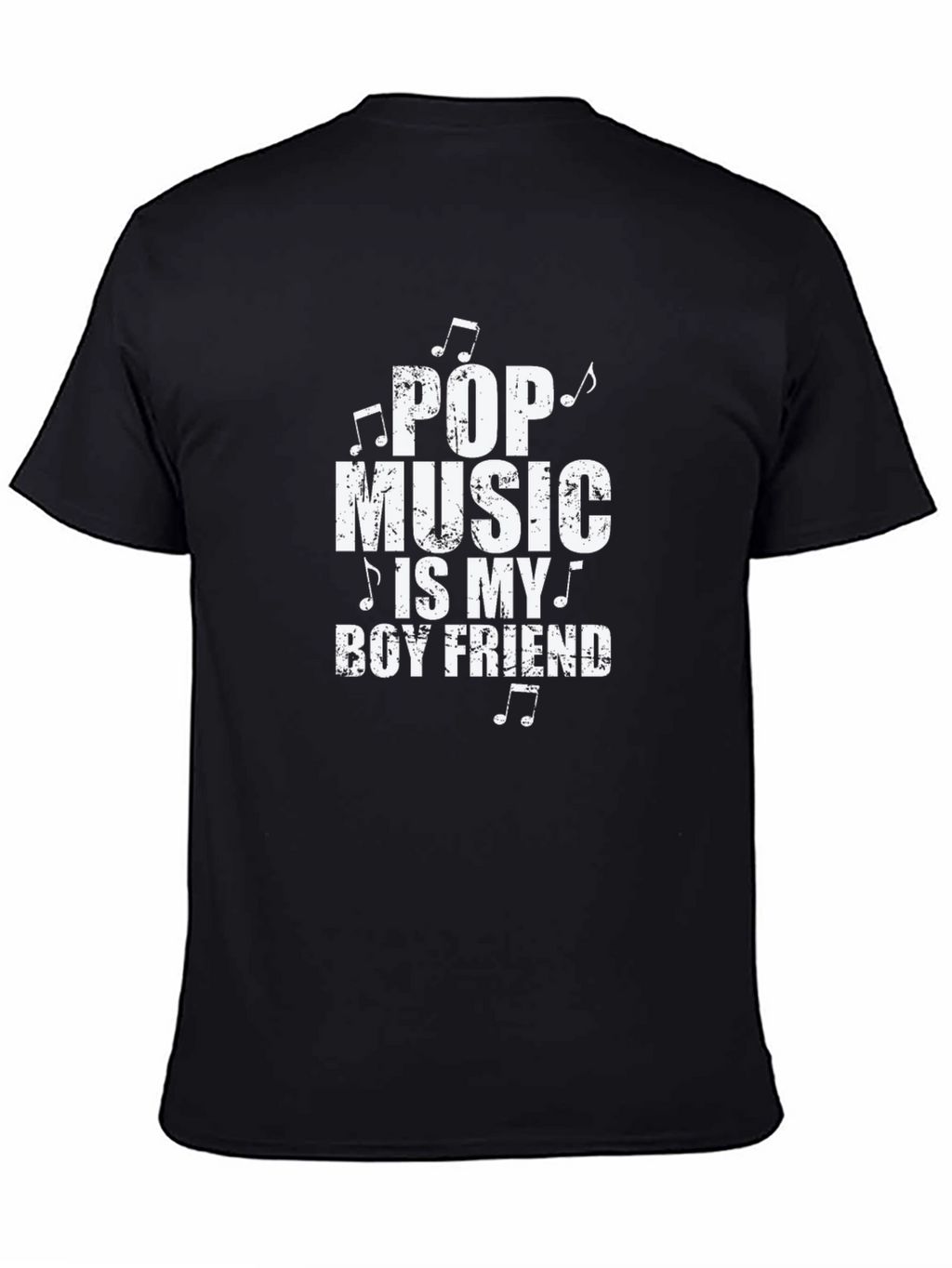 Pop Music is My Boyfriend T-Shirt - Black