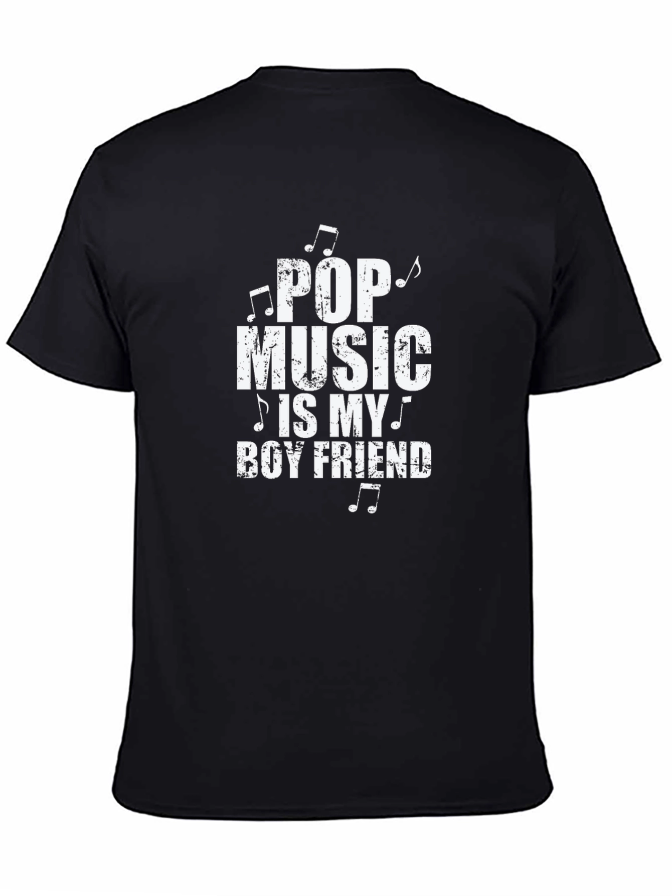 Pop Music is My Boyfriend T-Shirt - Black