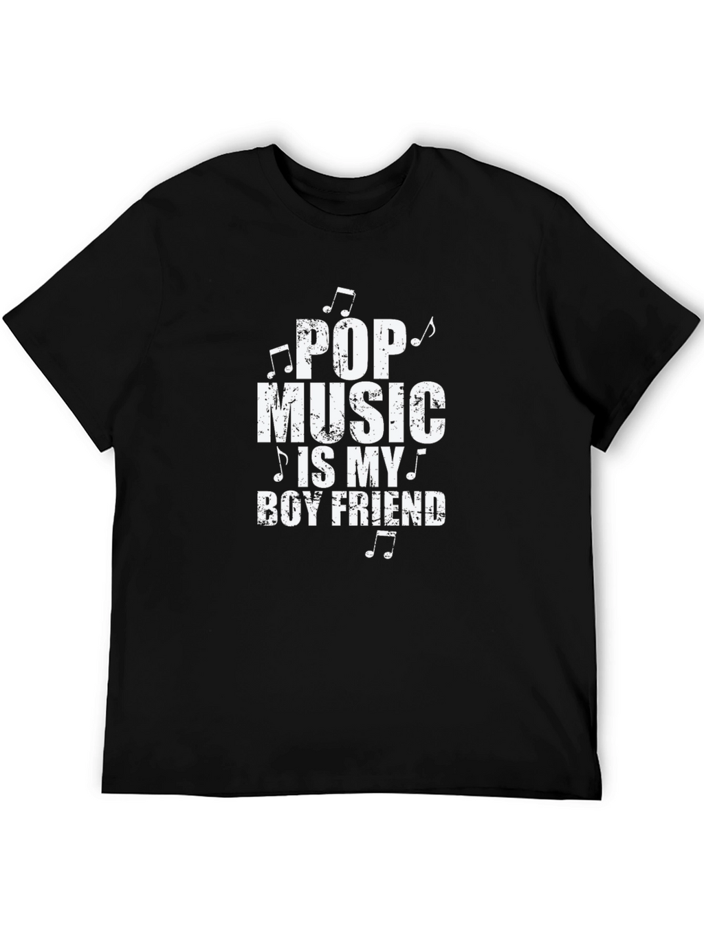 Pop Music is My Boyfriend T-Shirt - Black