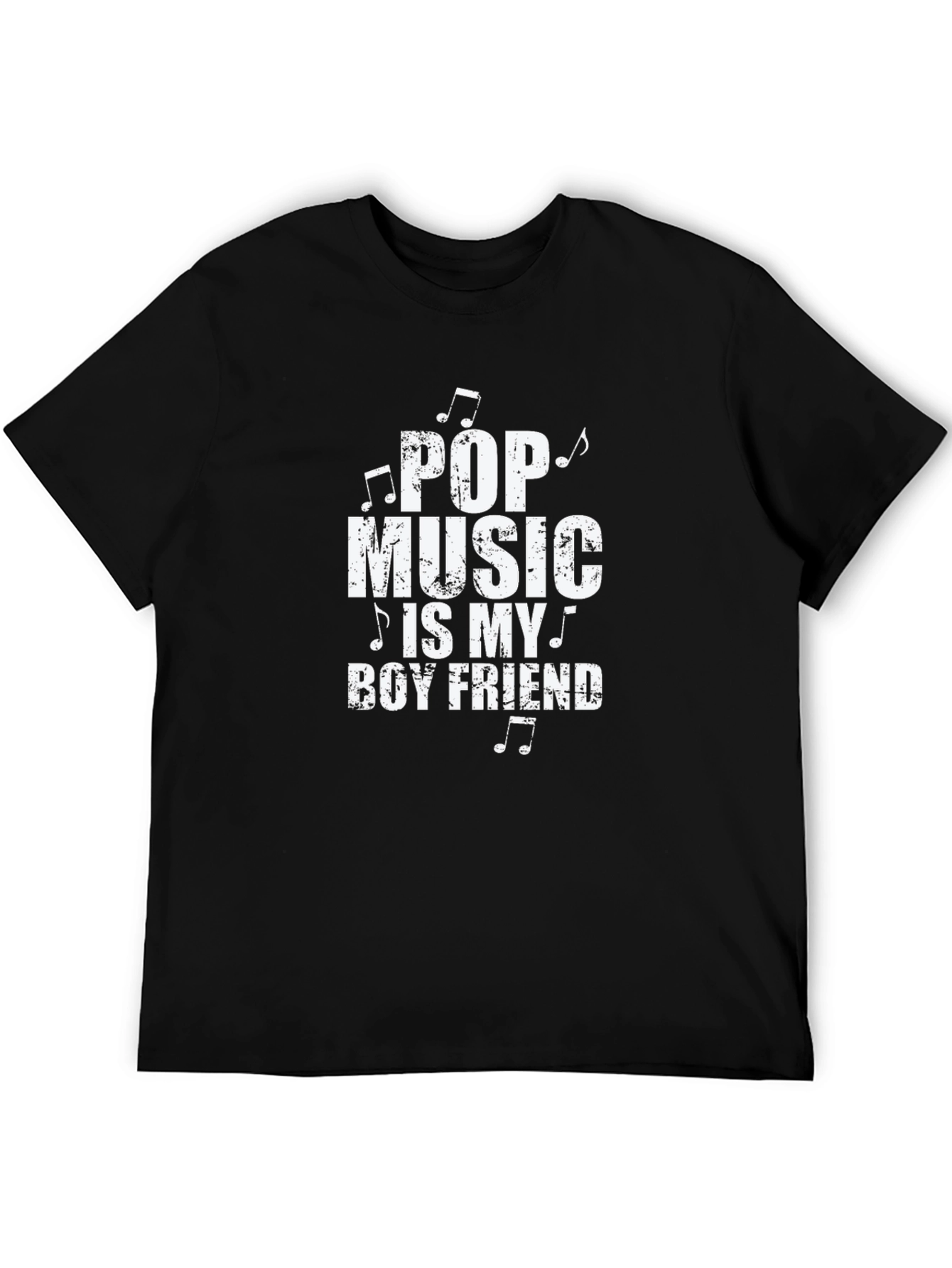 Pop Music is My Boyfriend T-Shirt - Black