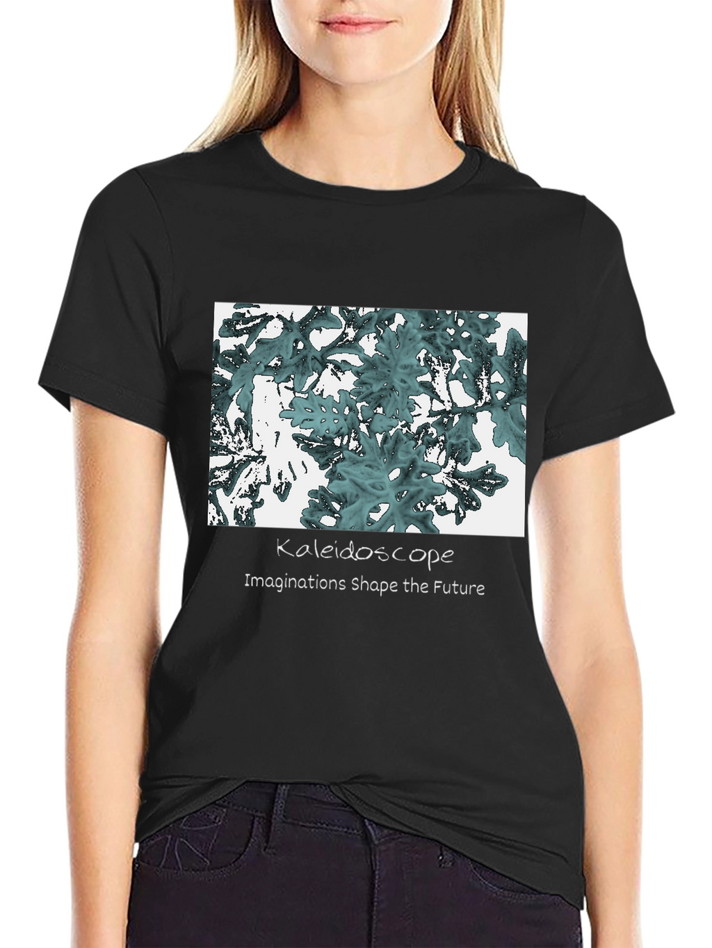 Kaleidoscope Graphic Tee: Imaginations Shape the Future T-Shirt