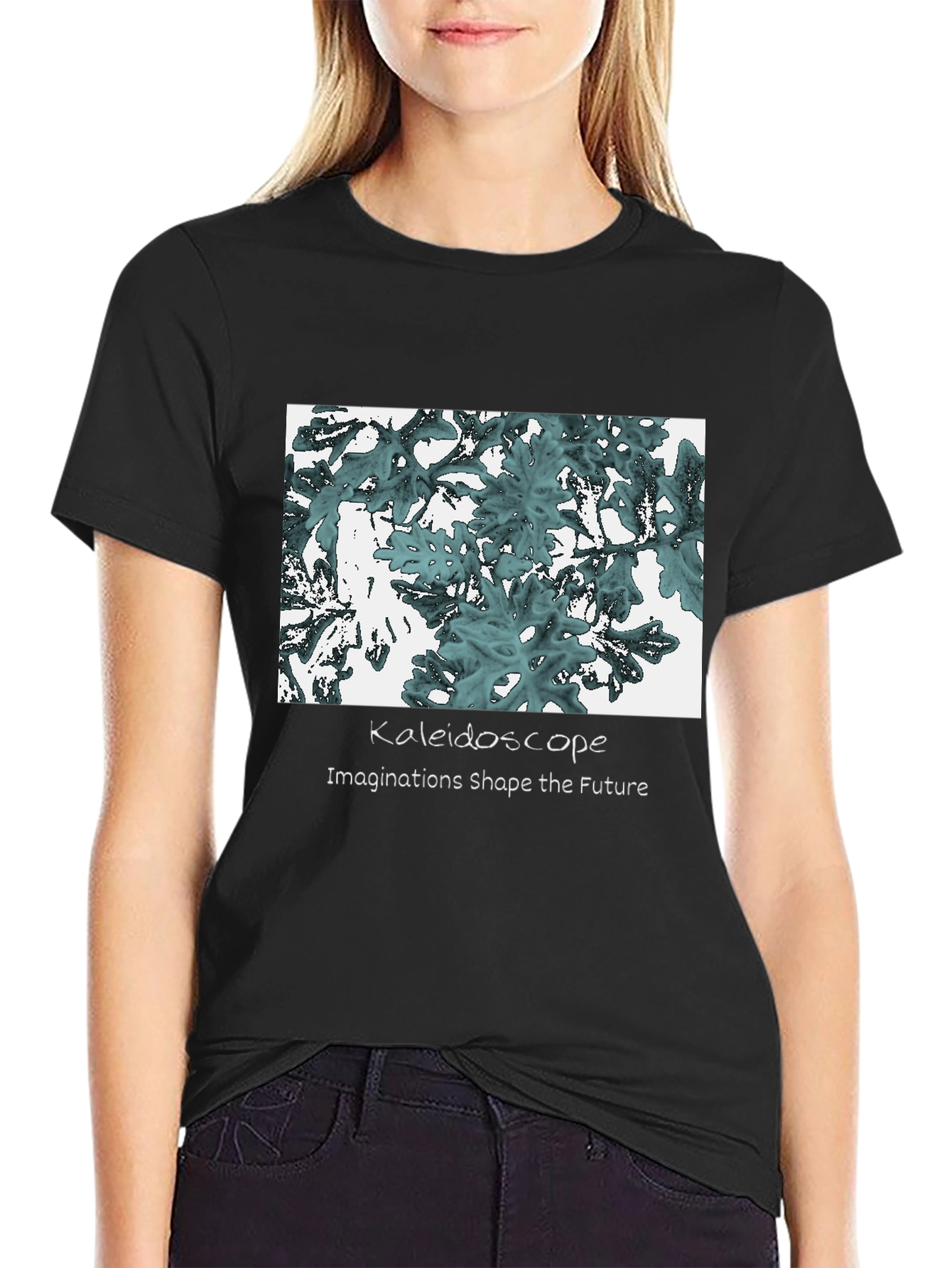 Kaleidoscope Graphic Tee: Imaginations Shape the Future T-Shirt