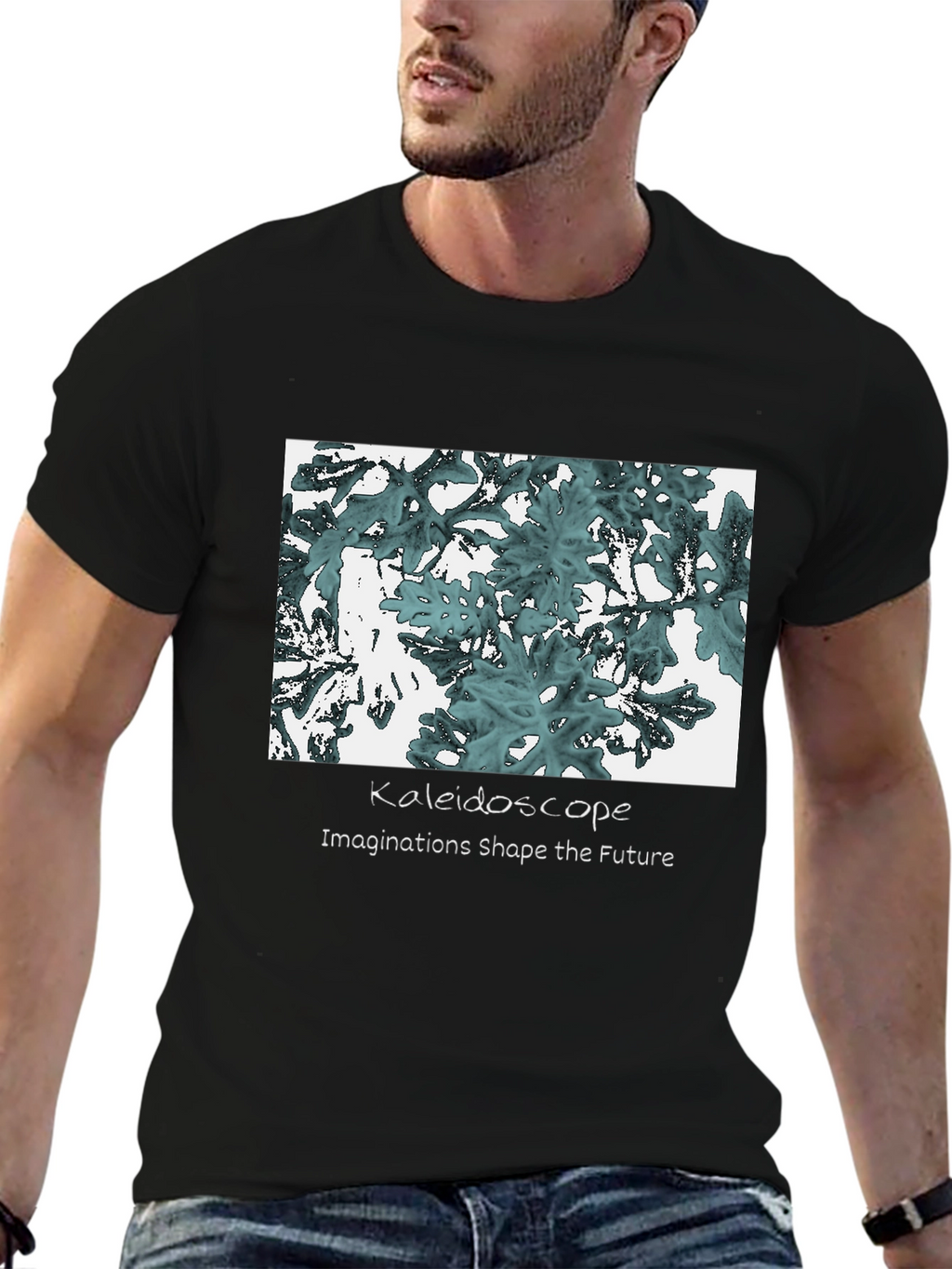 Kaleidoscope Graphic Tee: Imaginations Shape the Future T-Shirt