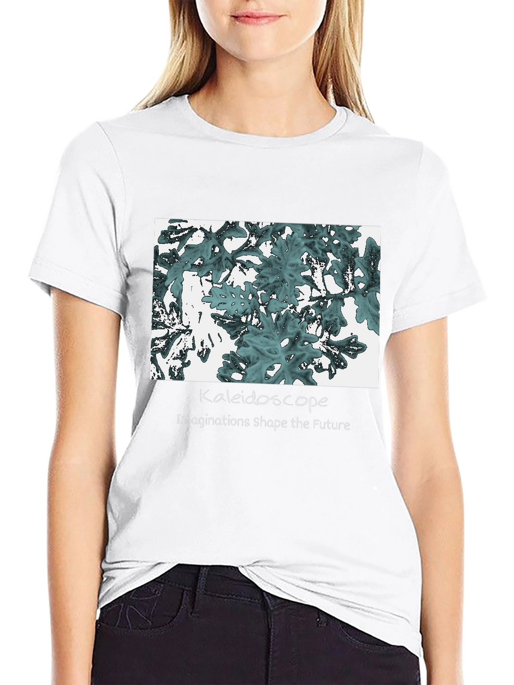 Kaleidoscope Graphic Tee: Imaginations Shape the Future T-Shirt