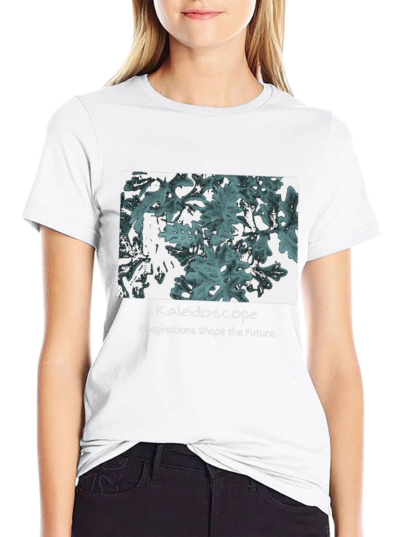 Kaleidoscope Graphic Tee: Imaginations Shape the Future T-Shirt
