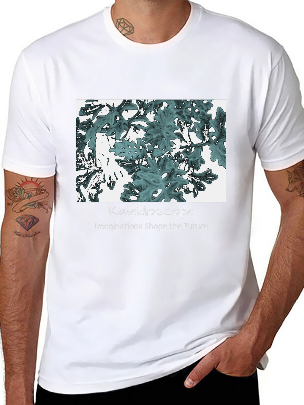 Kaleidoscope Graphic Tee: Imaginations Shape the Future T-Shirt