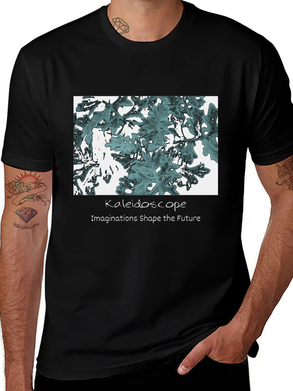 Kaleidoscope Graphic Tee: Imaginations Shape the Future T-Shirt