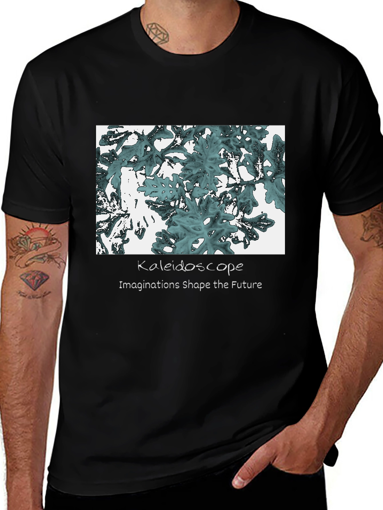 Kaleidoscope Graphic Tee: Imaginations Shape the Future T-Shirt