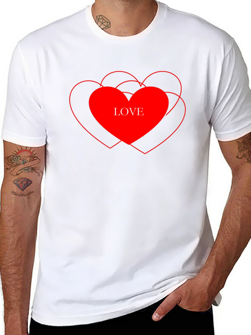 Love Heart Graphic T-Shirt - Stylish Casual Tee