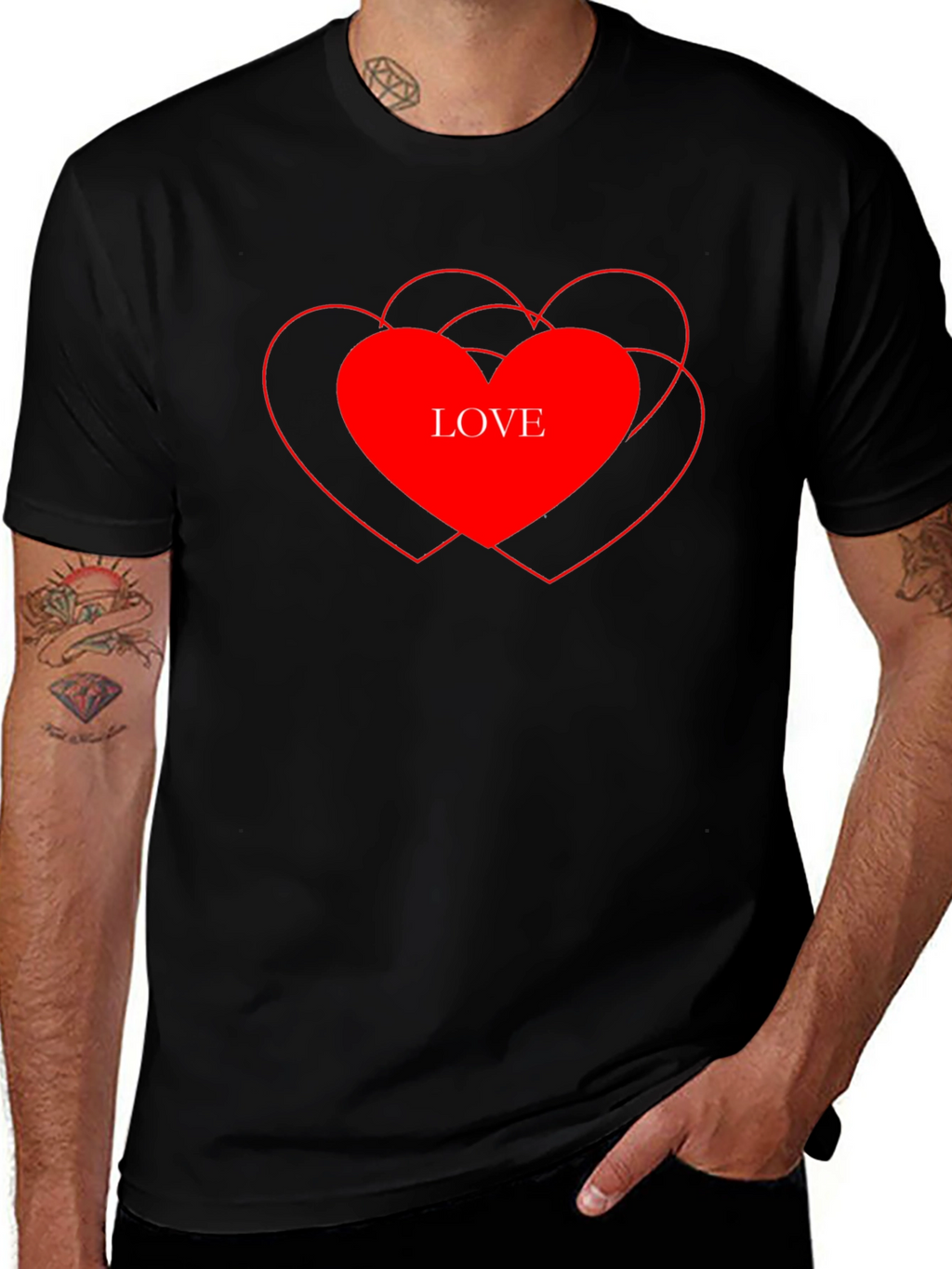 Love Heart Graphic T-Shirt - Stylish Casual Tee