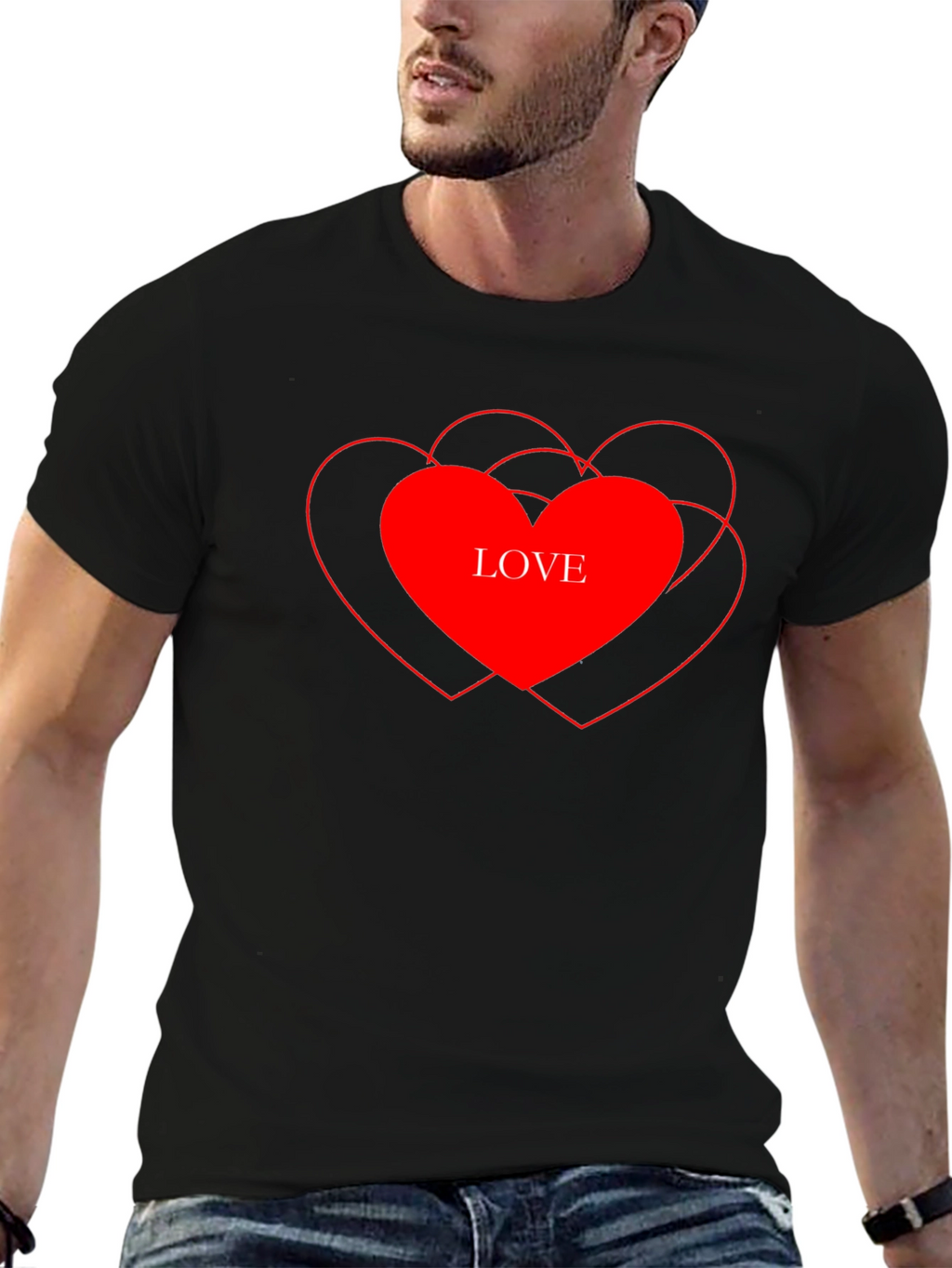 Love Heart Graphic T-Shirt - Stylish Casual Tee