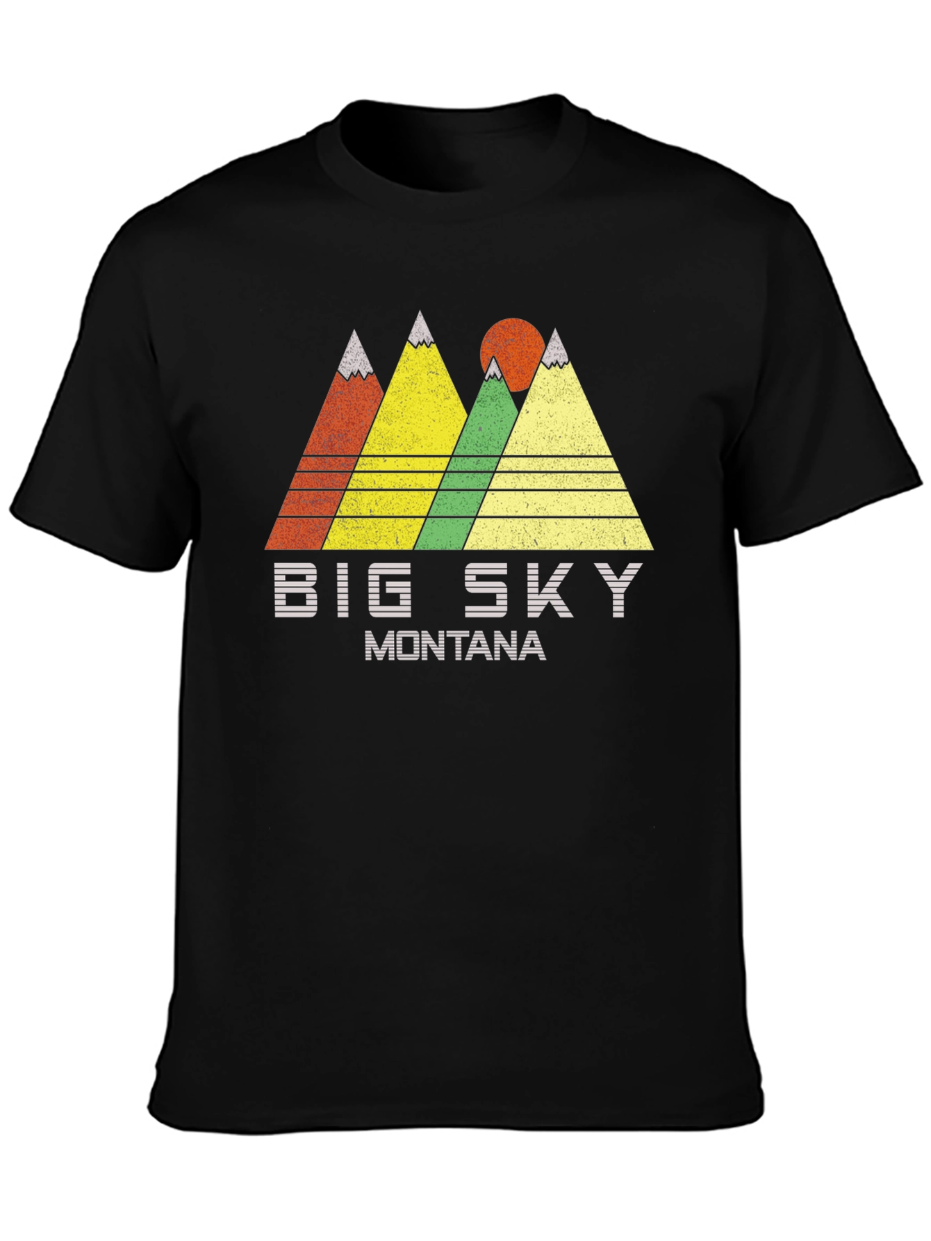 Big Sky Montana Graphic Tee Retro Mountain T-Shirt