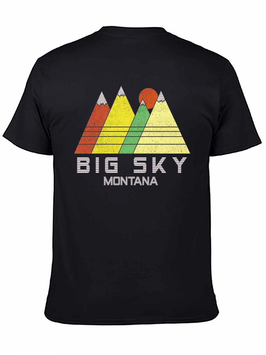 Big Sky Montana Graphic Tee Retro Mountain T-Shirt
