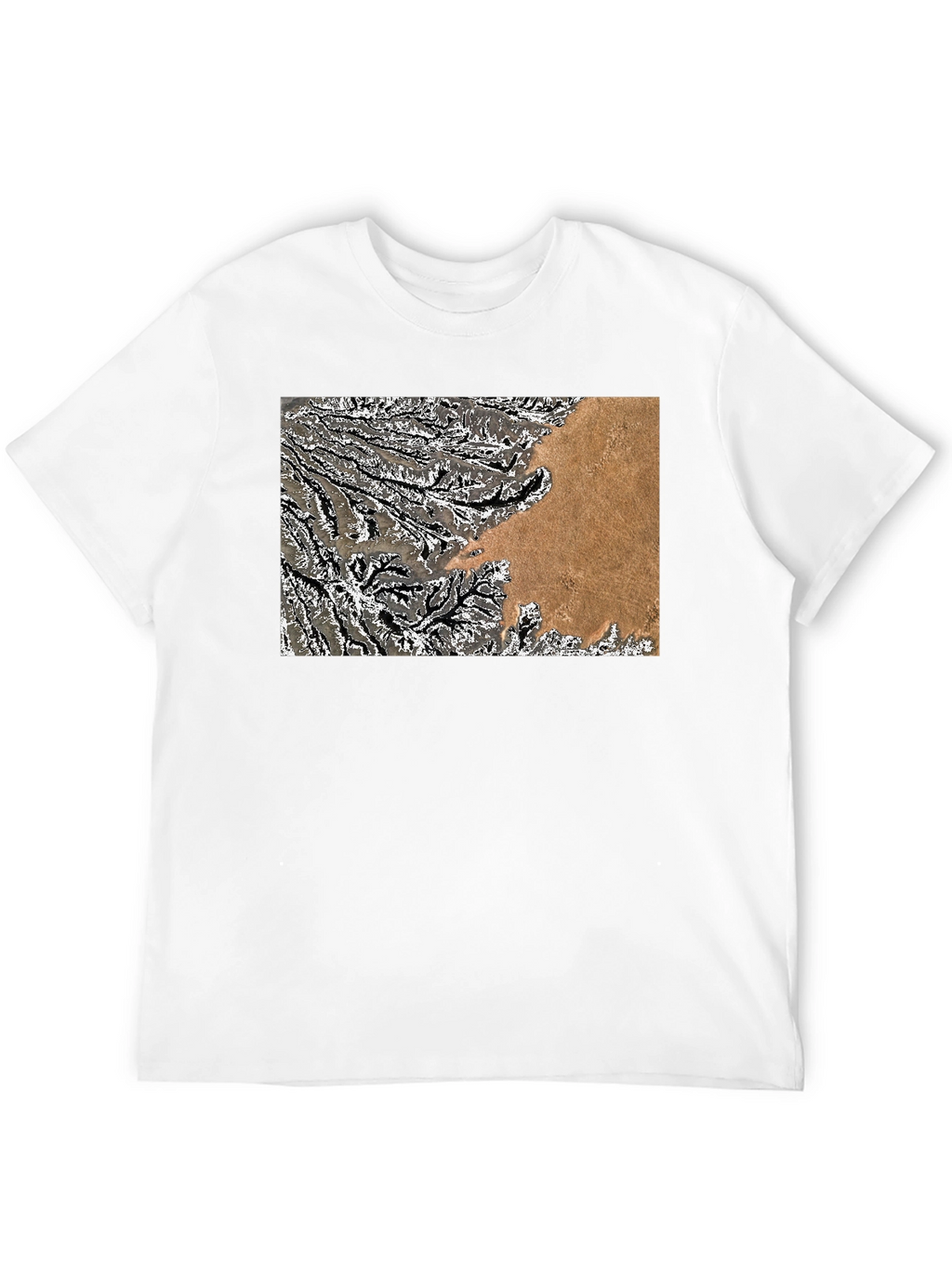 Abstract Topo Graphic Mens T-Shirt