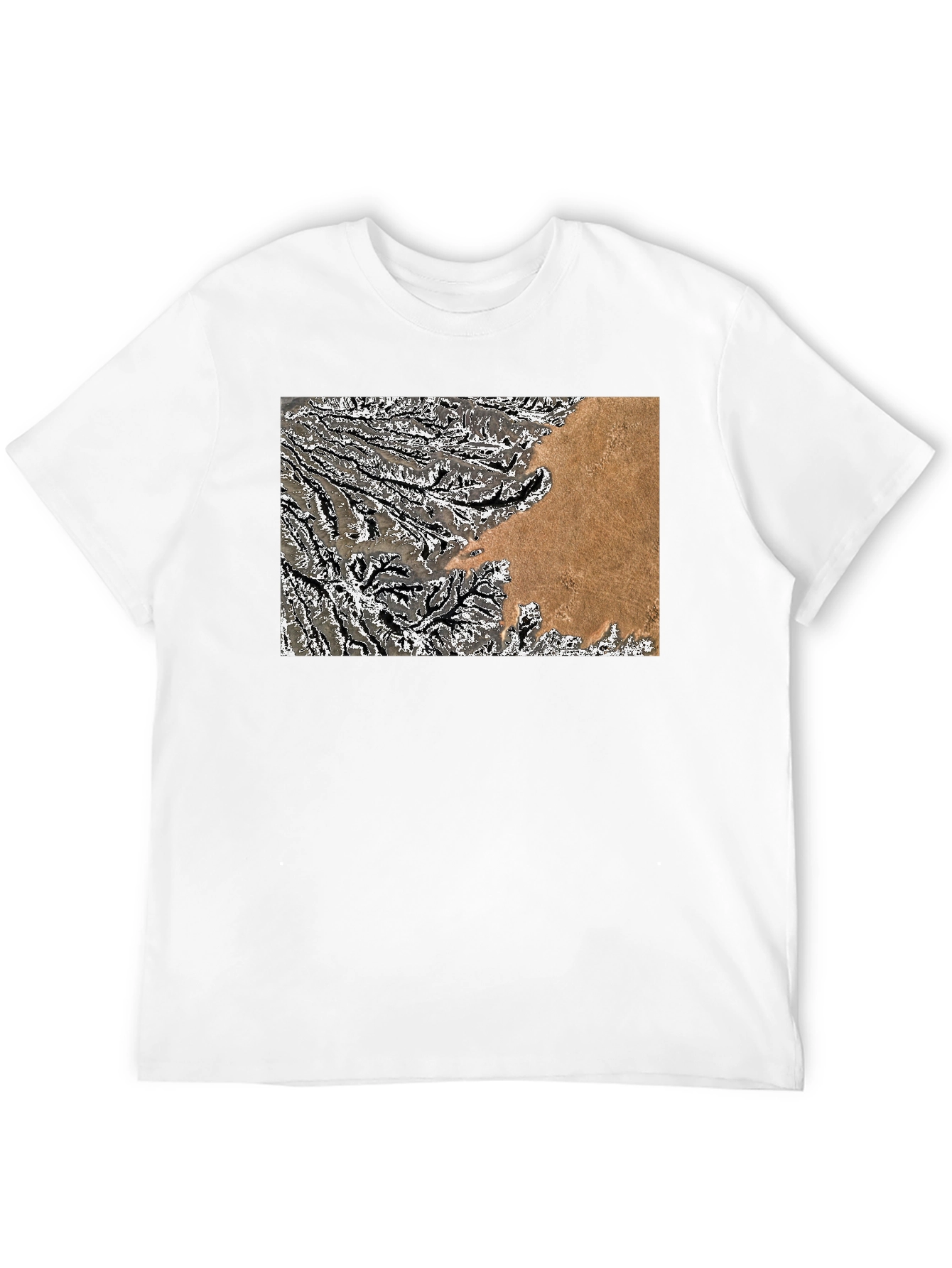 Abstract Topo Graphic Mens T-Shirt