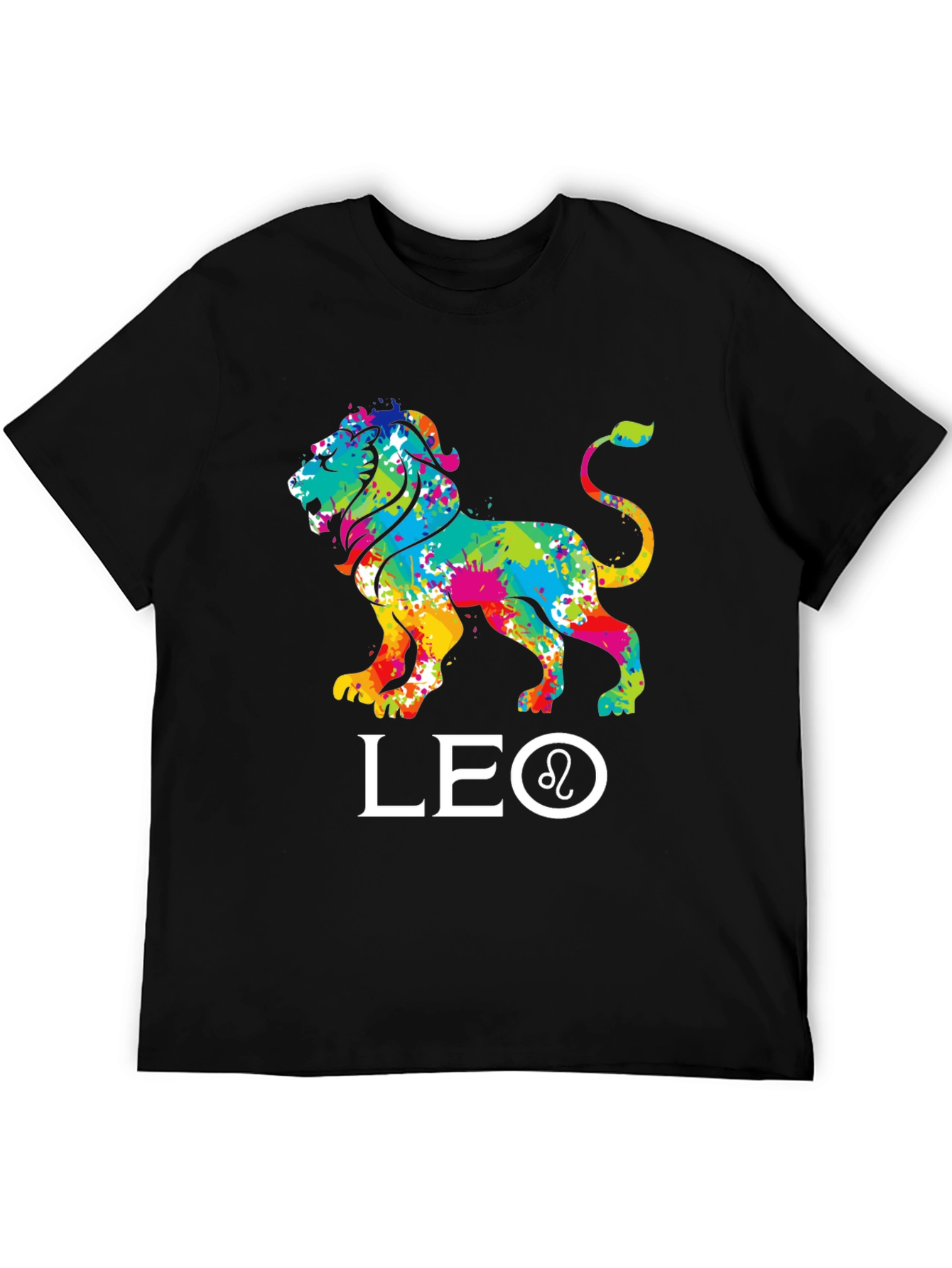 Colorful Leo Zodiac Sign T-Shirt