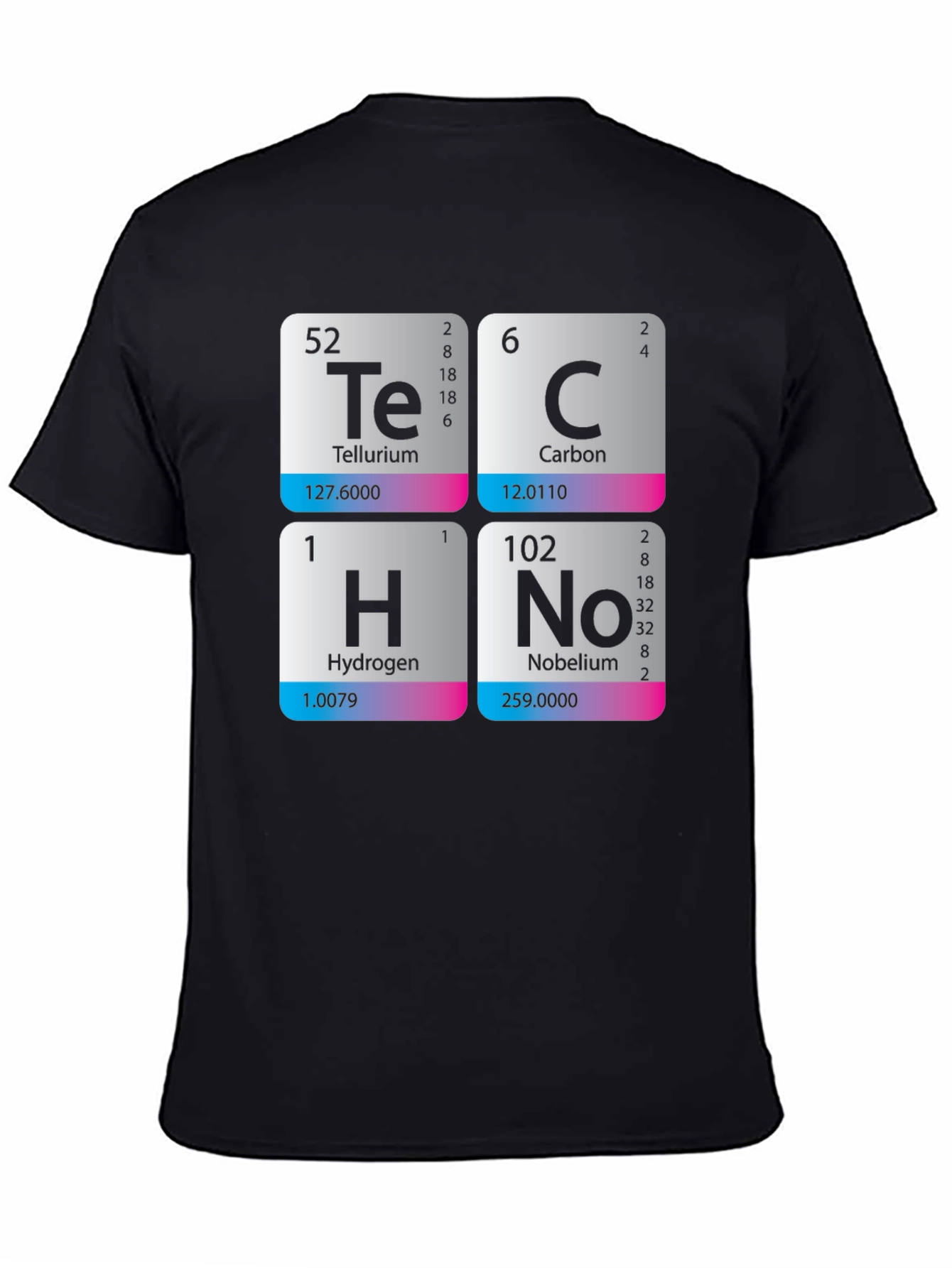 Periodic Table Techno T-Shirt - Science Music Tee