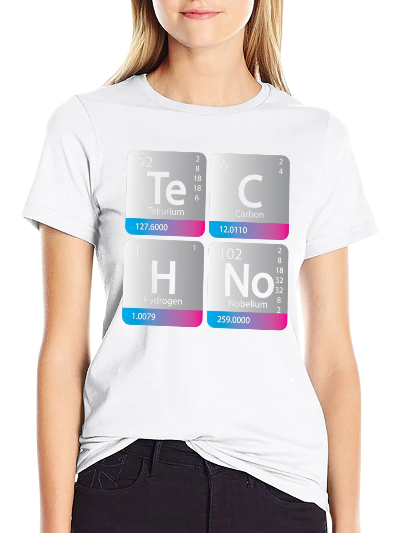 Periodic Table Techno T-Shirt - Science Music Tee